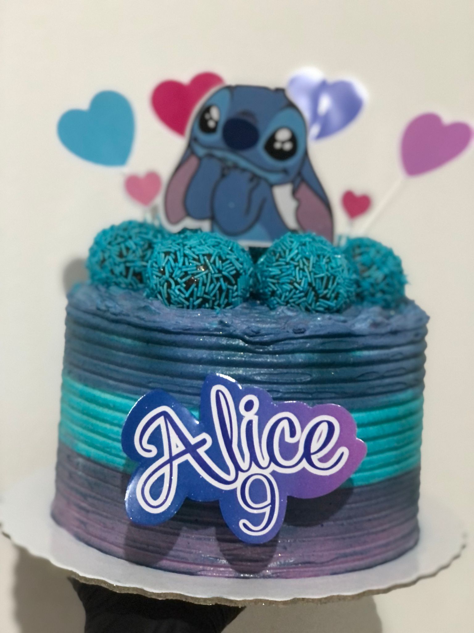 Bolo de aniversário do Stitch
