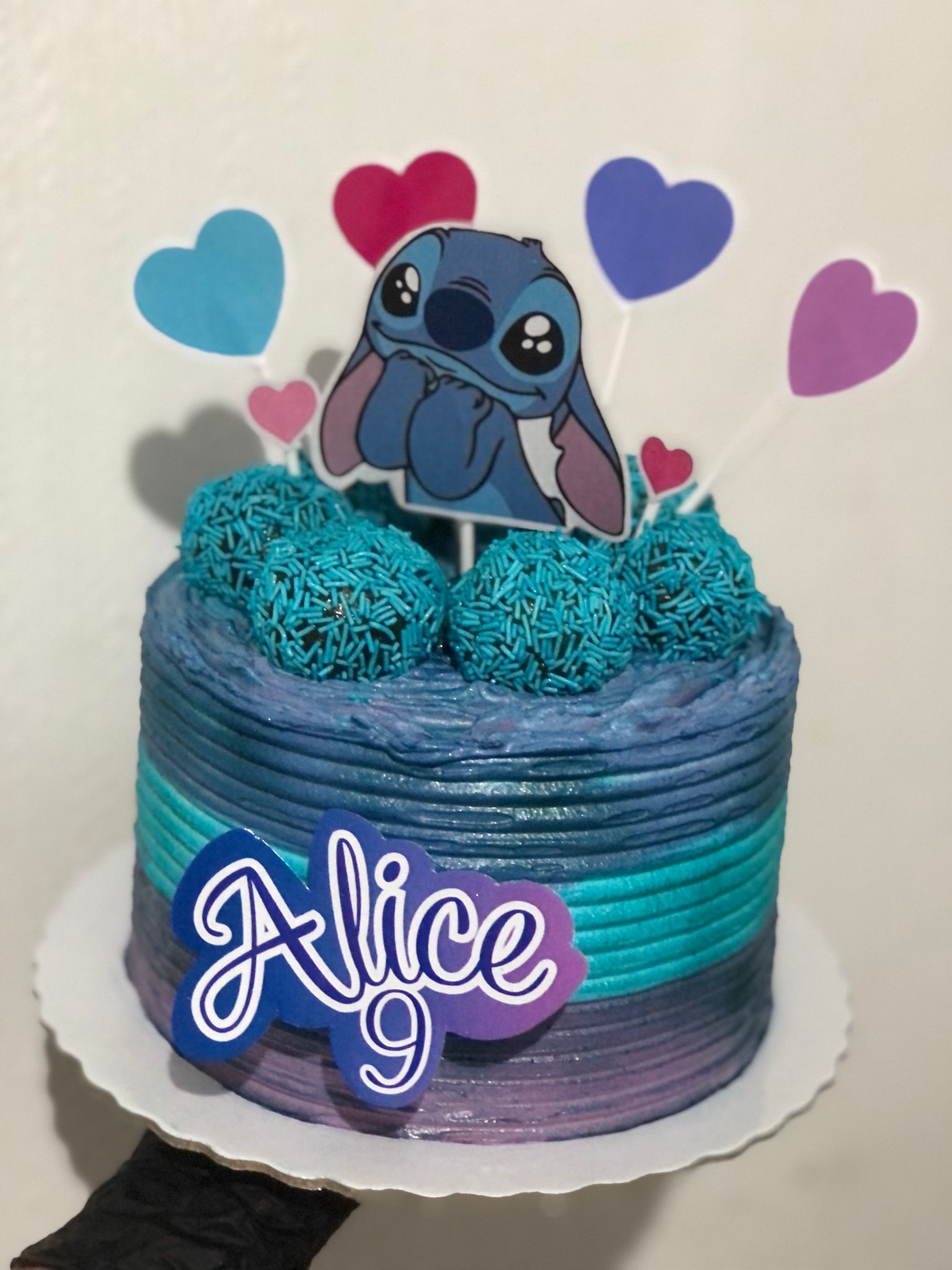 Bolo de aniversário do Stitch
