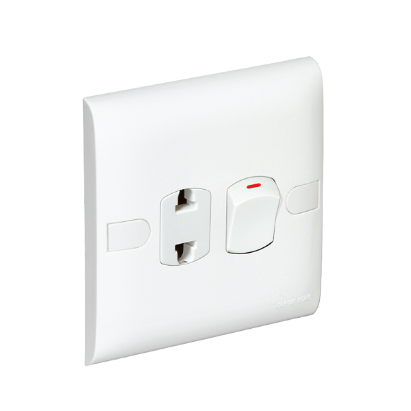 2Pin Electrical Outlet with Switch- SuperStar