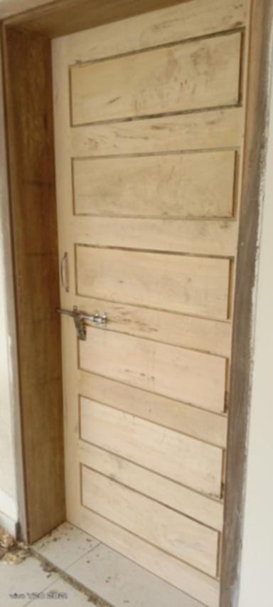 Shilkoroi Wood Panel Door Shutter - Unfinished for Custom Finish