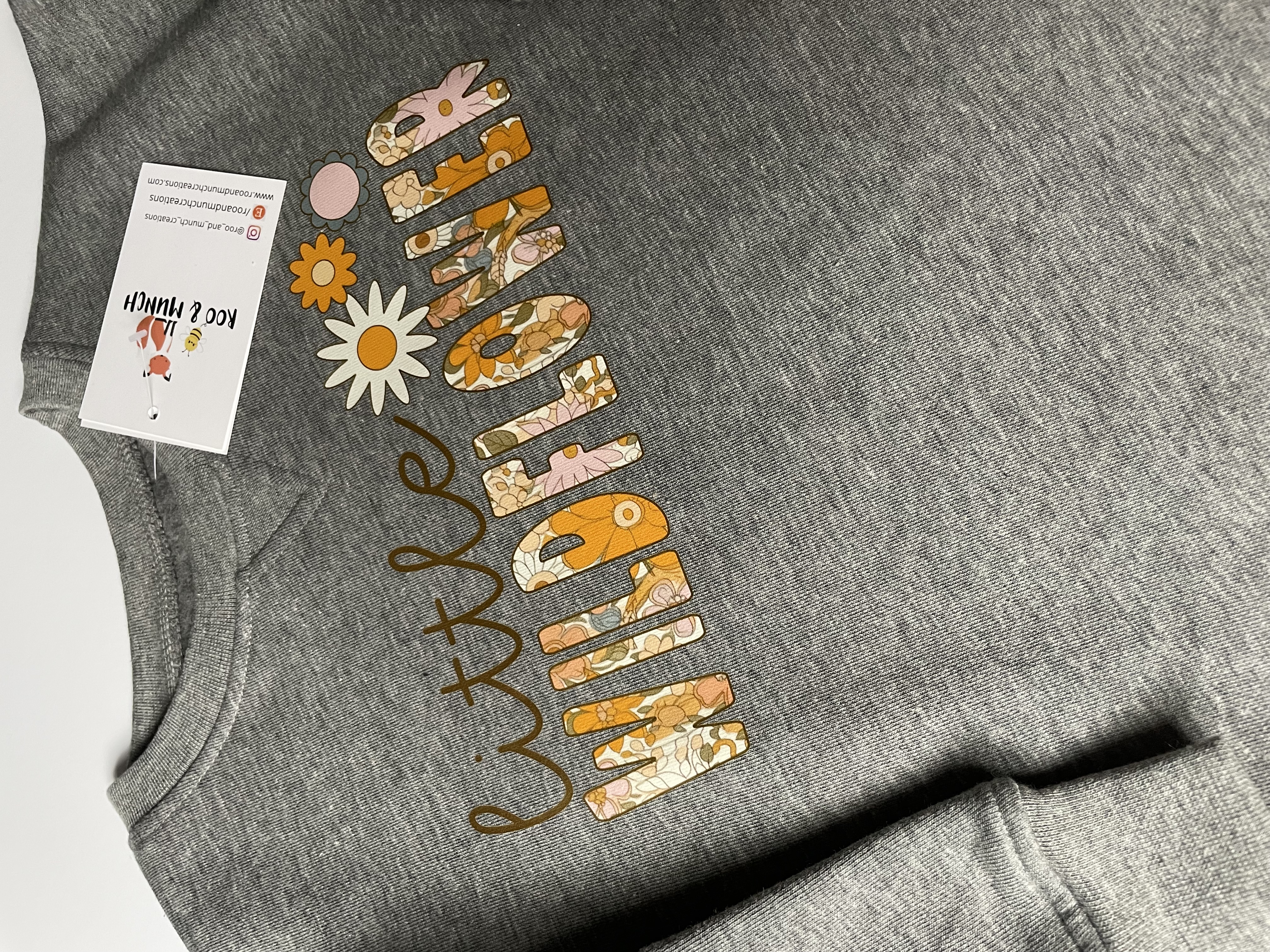 Little Wildflower Grey Jumper Dress