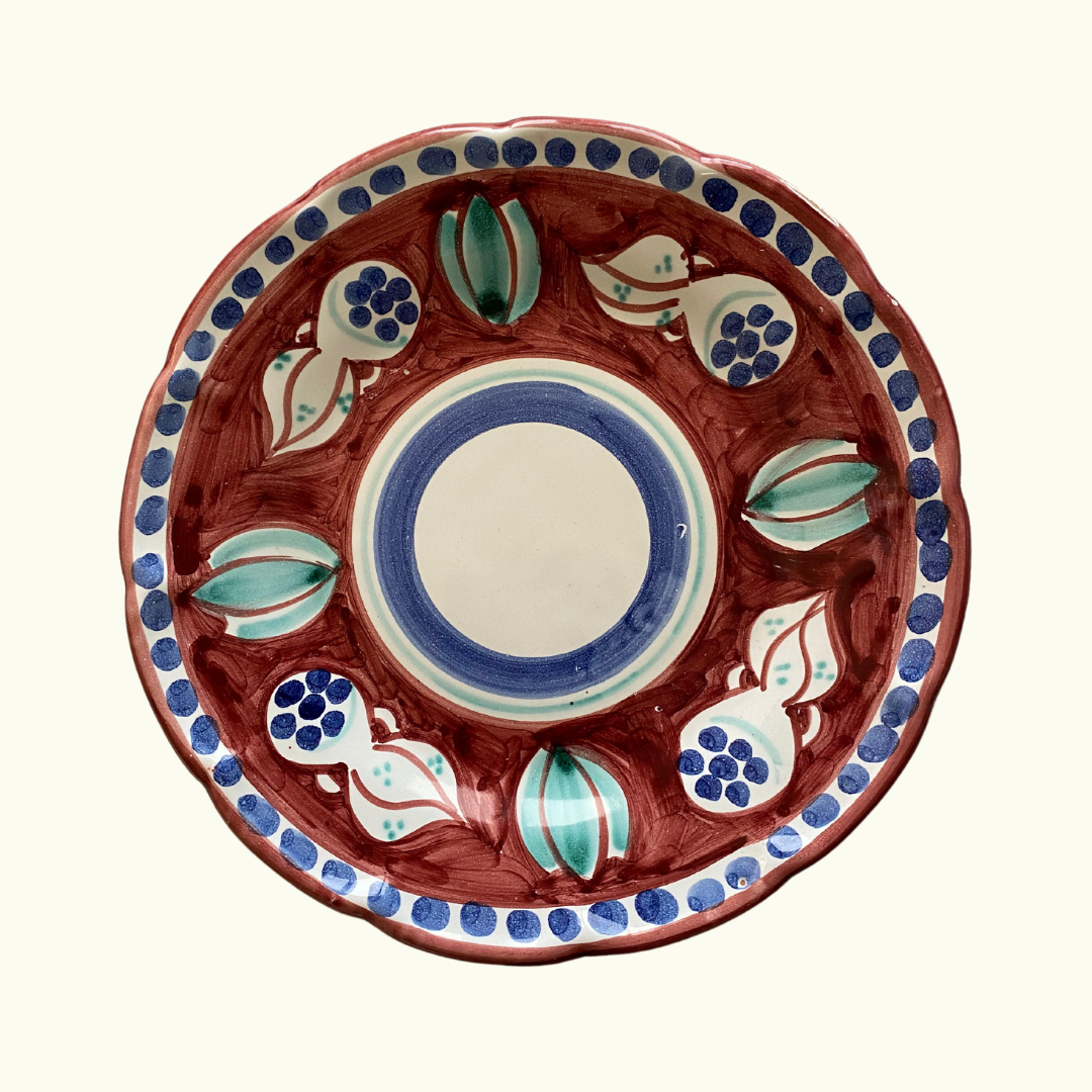 Assiette à dessert - Calamar bordeaux