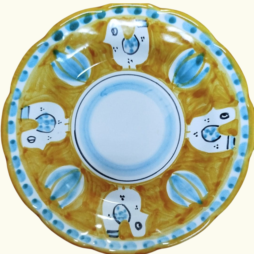 Assiette plate - Poule moutarde