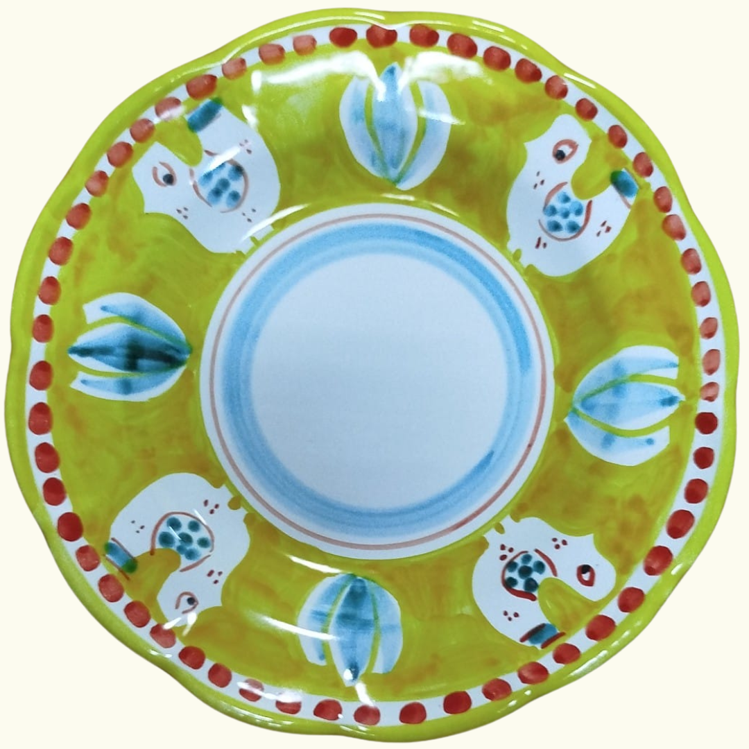 Assiette creuse - Poule jaune