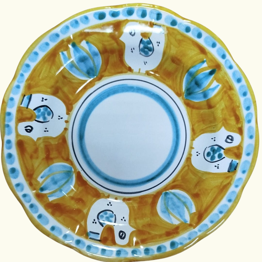 Assiette creuse - Poule moutarde