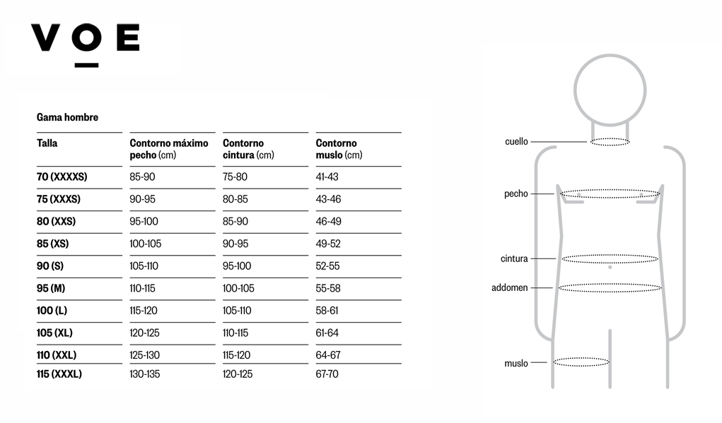 Chaleco hombre apertura frontal (negro)
