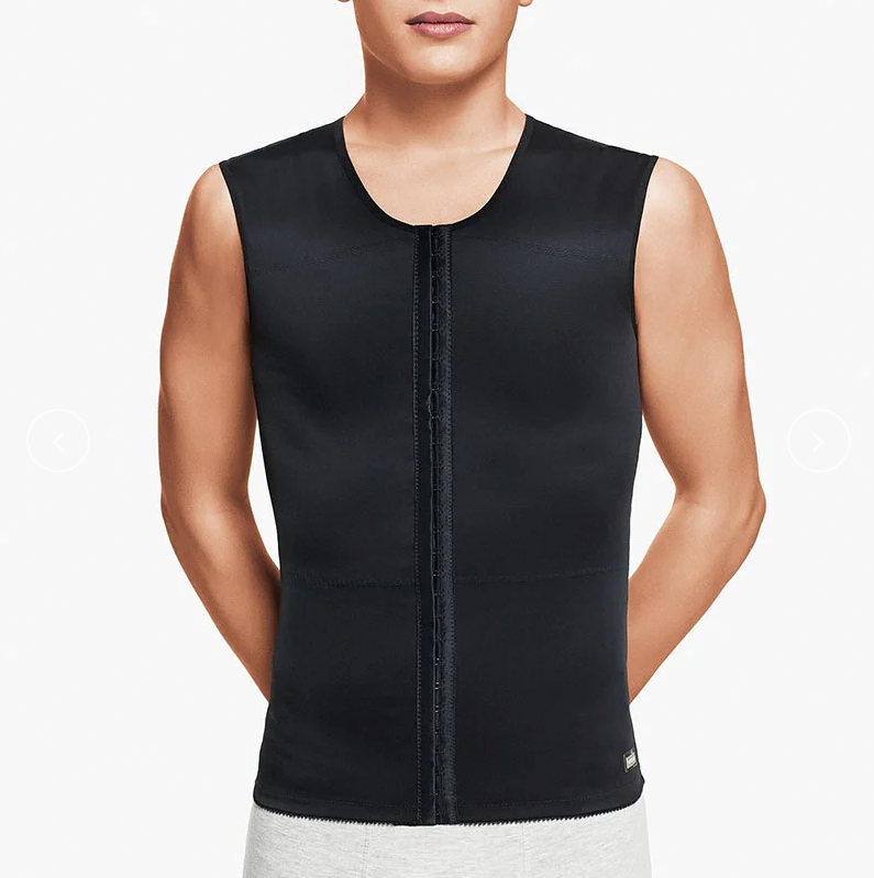 Chaleco hombre apertura frontal (negro)