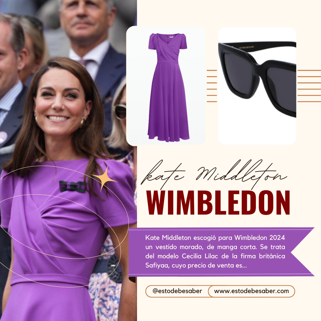 Vestido morado de wimbledon