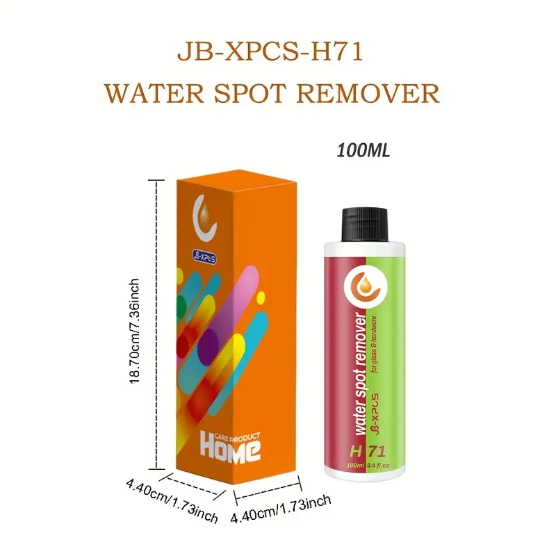 Pasta Limpiadora JB-XPCS H71 | Elimina Manchas de Agua Dura y Sarro en Puertas de Ducha, Azulejos y Acero
