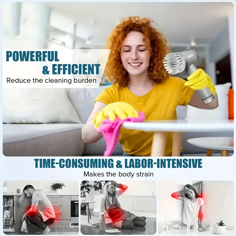 Cepillo Eléctrico de Limpieza Portátil