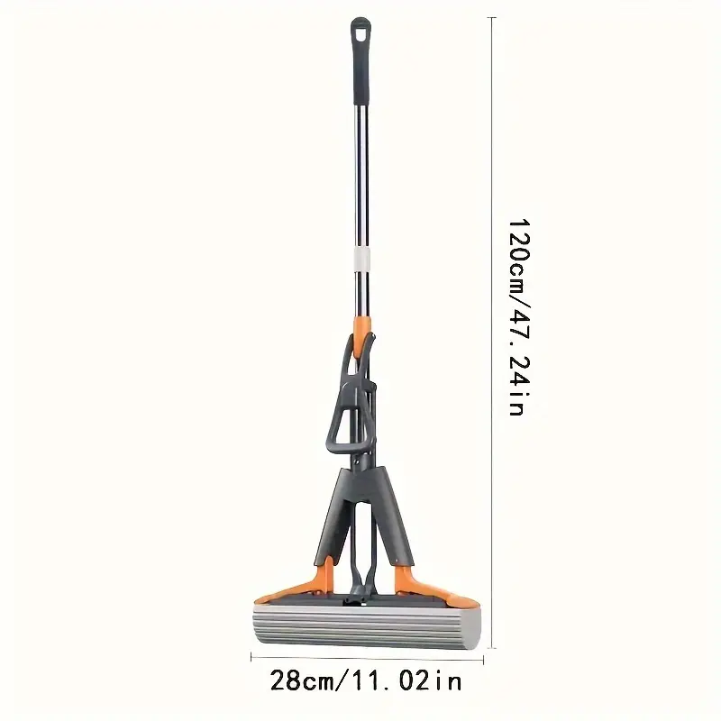 Trapeador de Microfibra Plegable y Exprimible