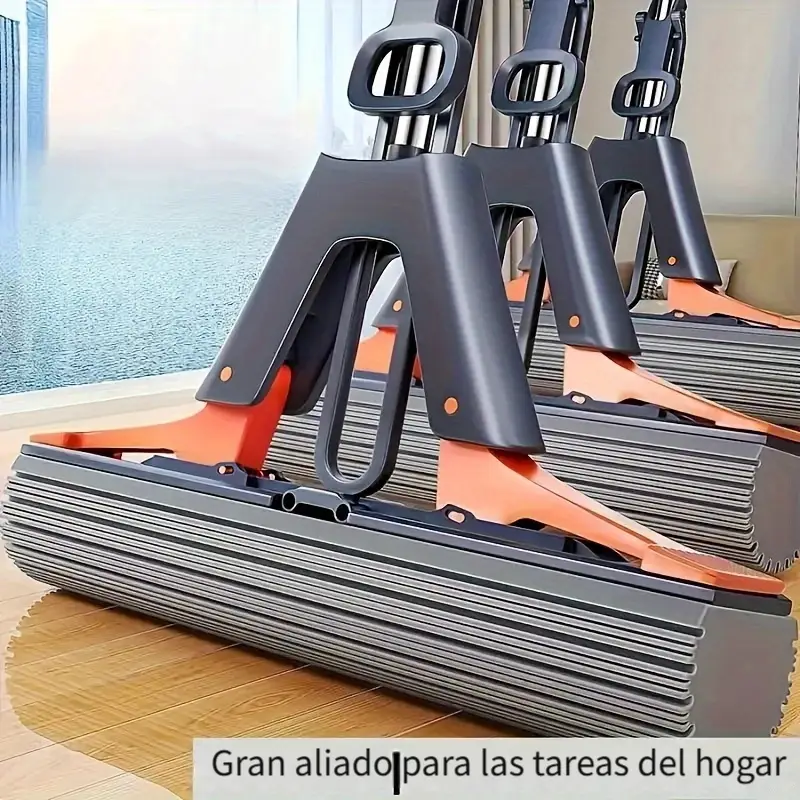 Trapeador de Microfibra Plegable y Exprimible