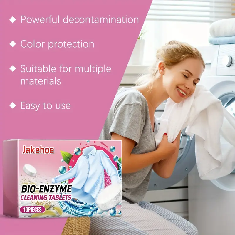 Tabletas de Detergente para Ropa con Bioenzimas
