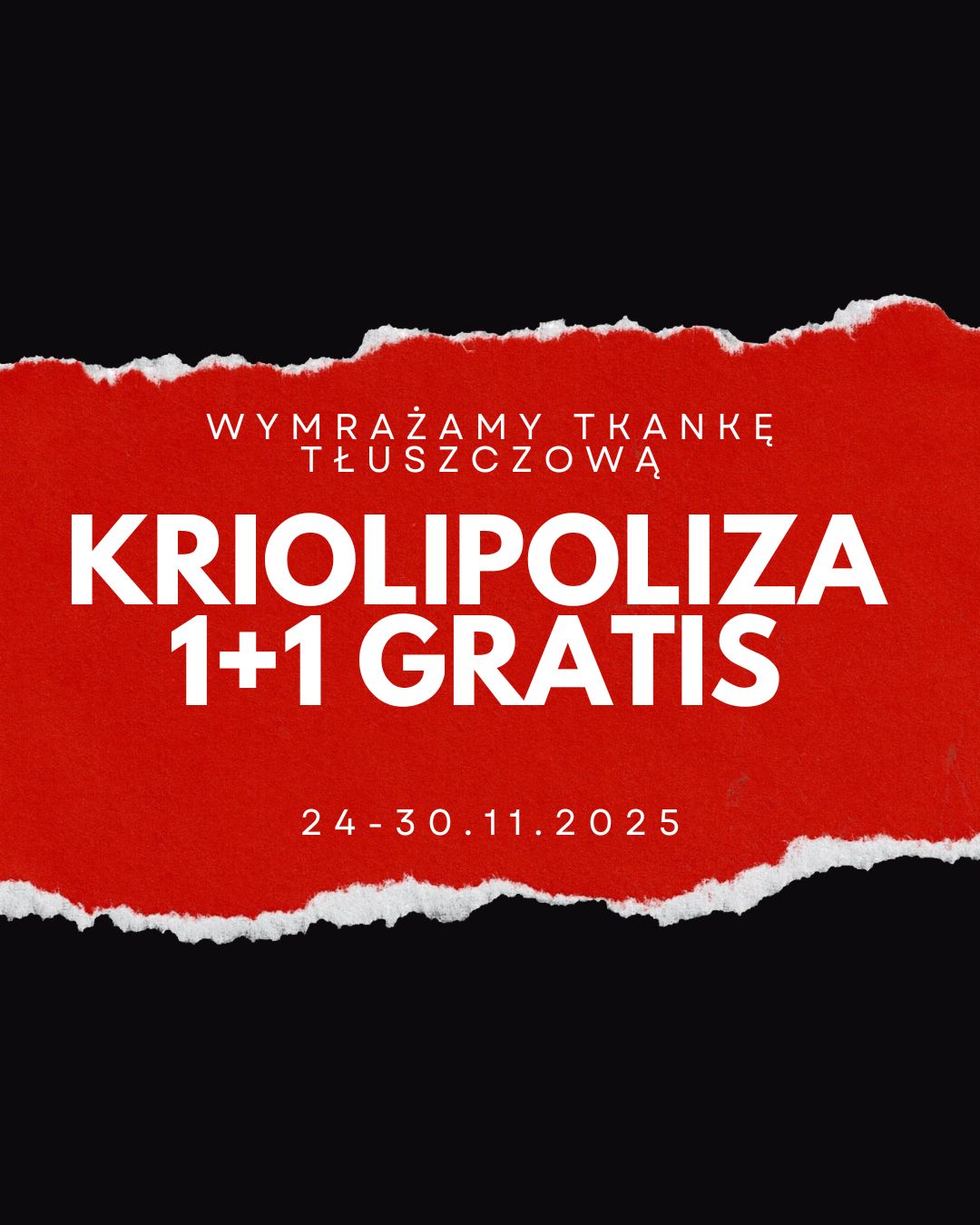 Kriolipoliza 1+1 Gratis 2 przyłożenia