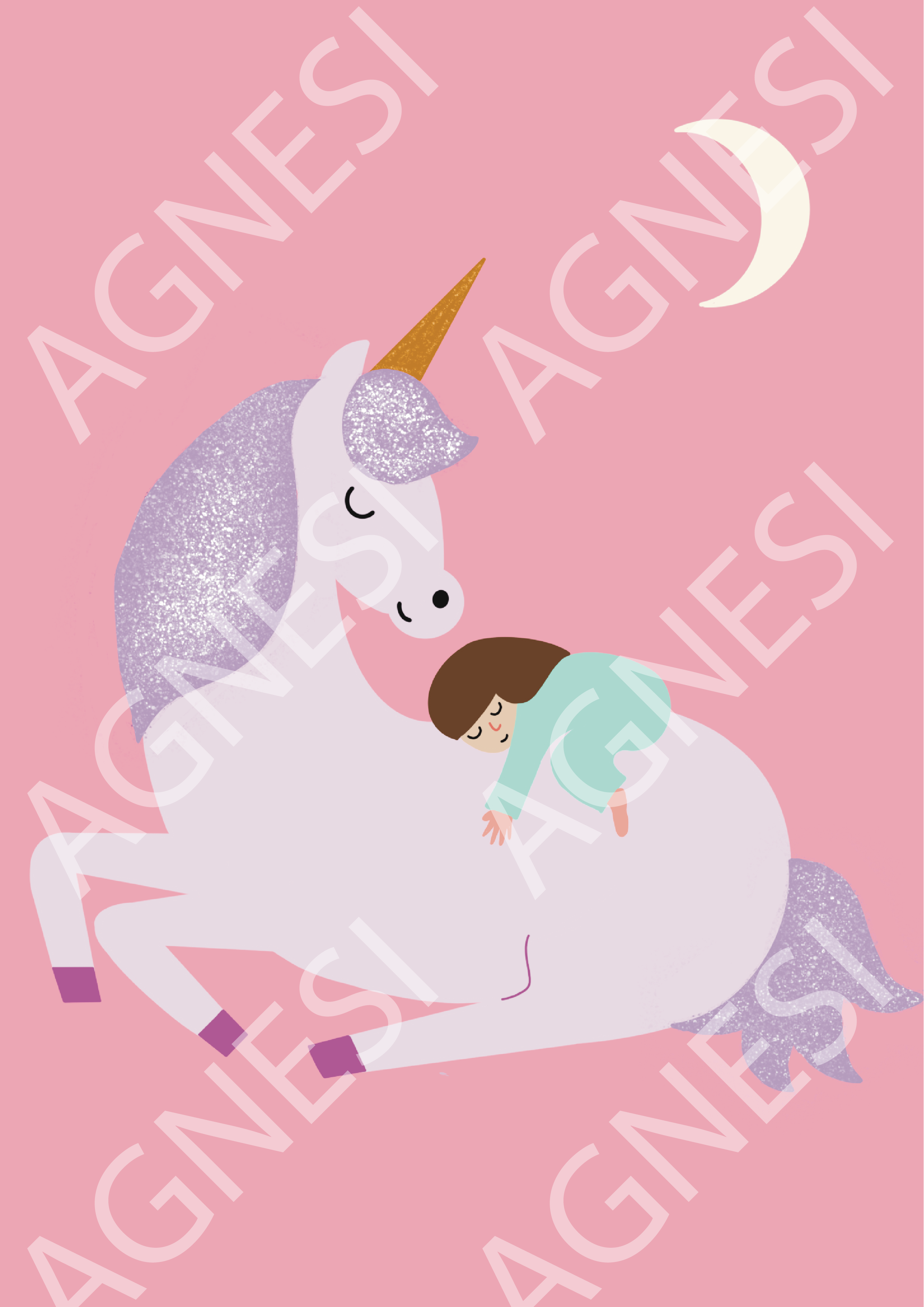 La petite fille et la licorne