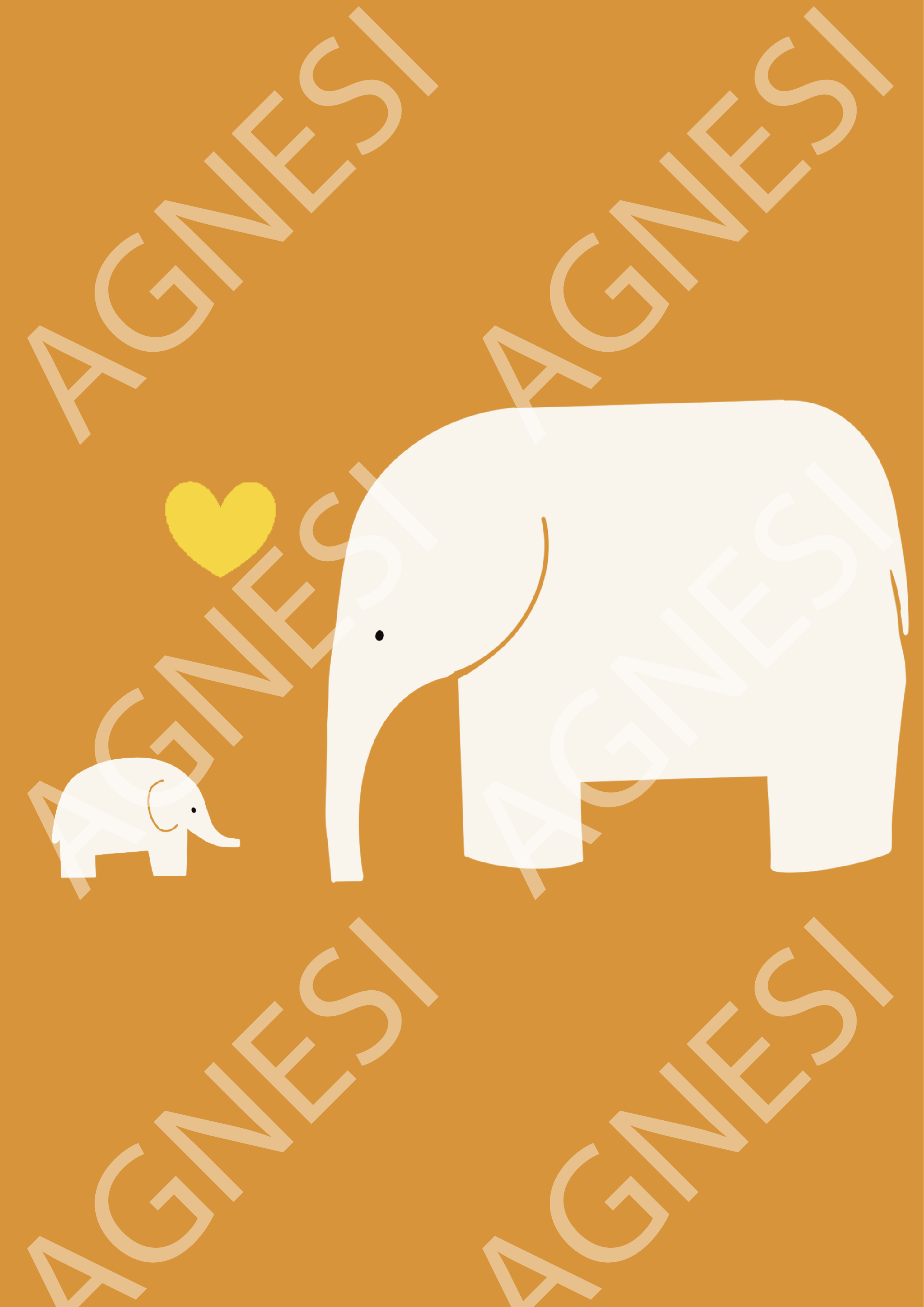 La maman et son bébé éléphant