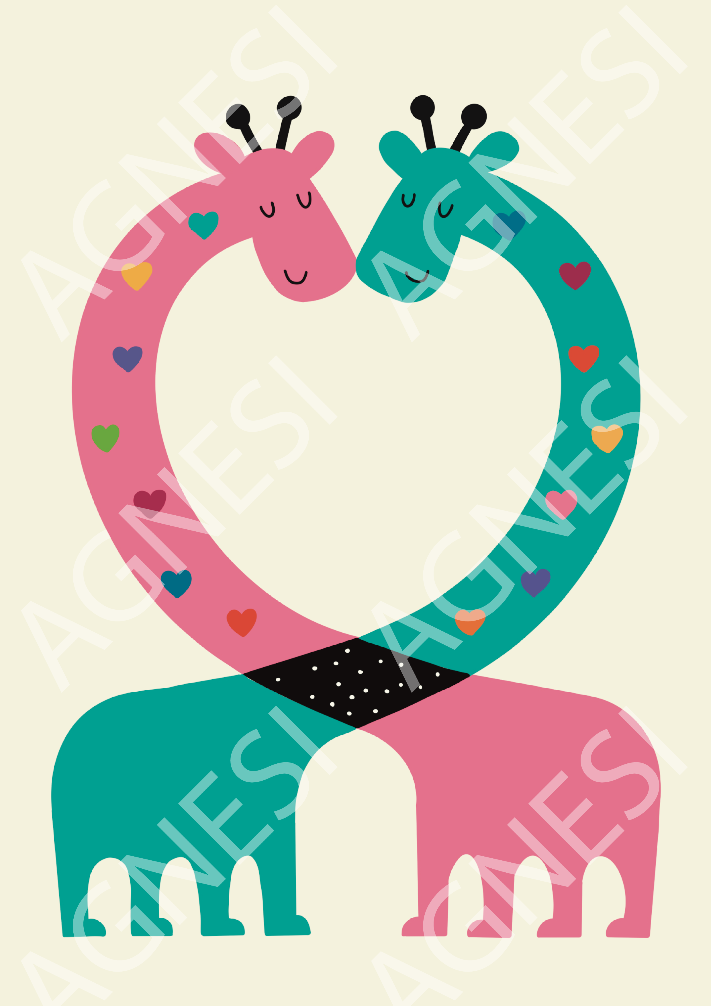 Les girafes amoureuses