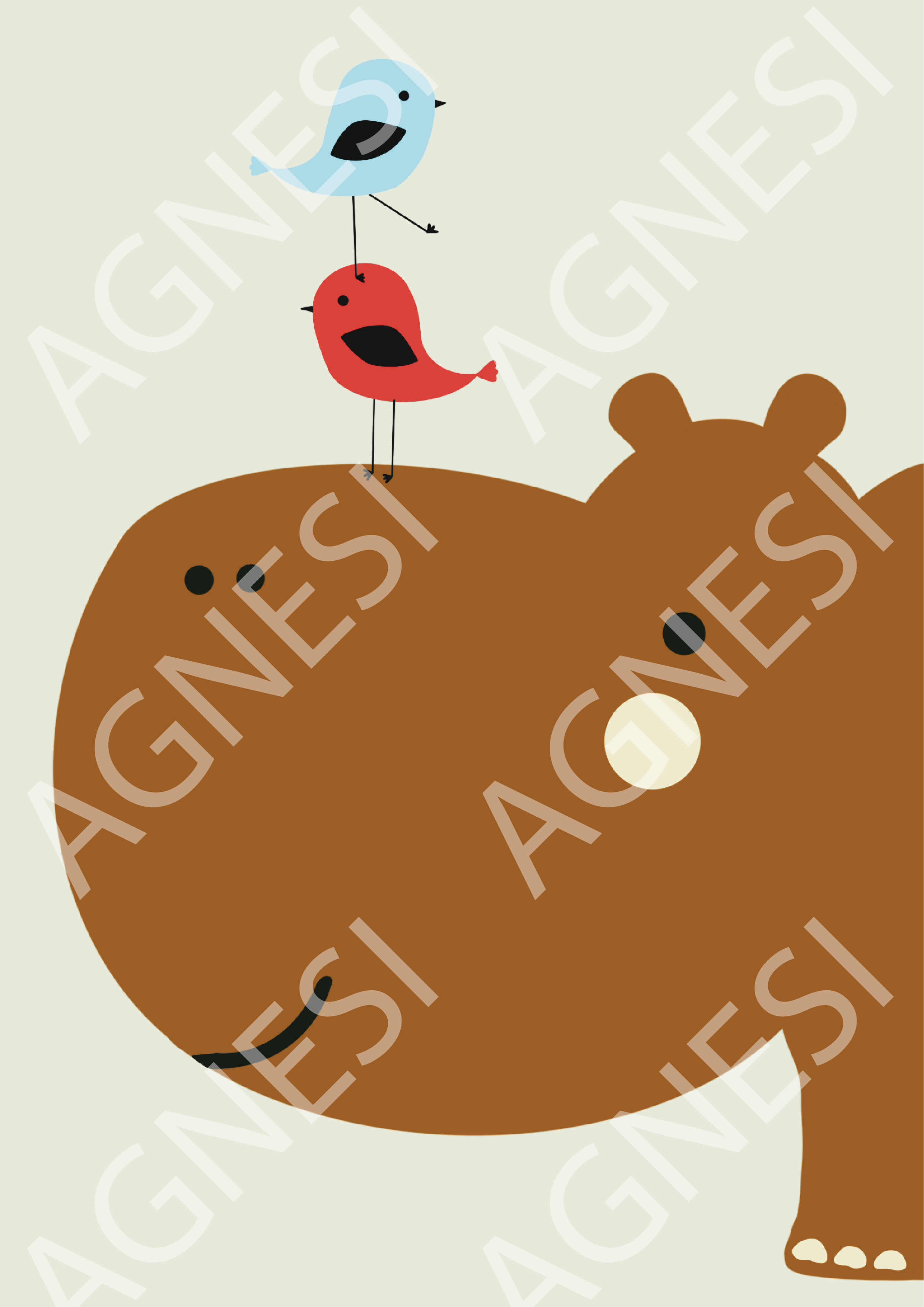 L'hippopotame et ses amis les oiseaux