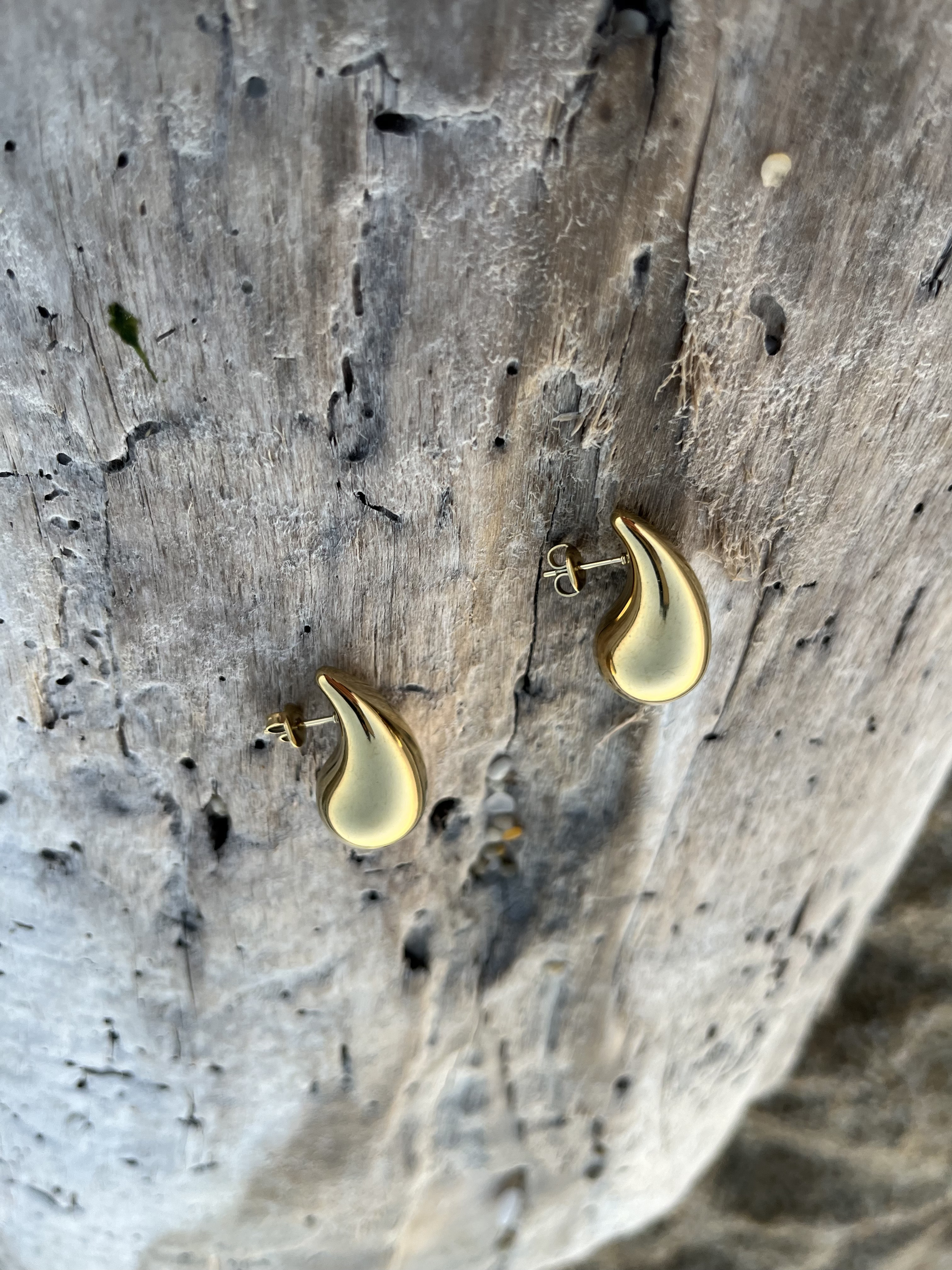 Boucles d'oreilles Dune dorées