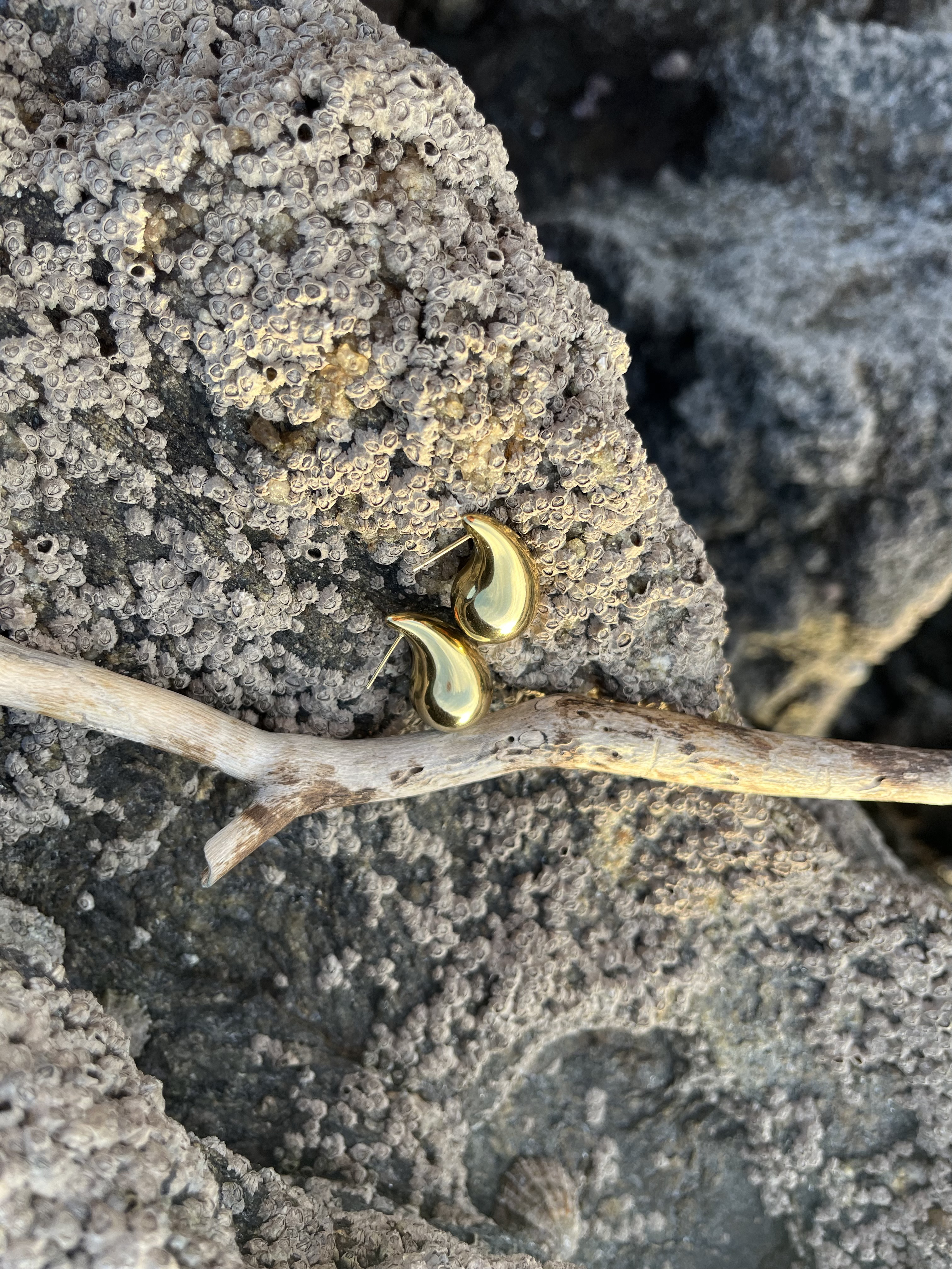 Boucles d'oreilles Dune dorées