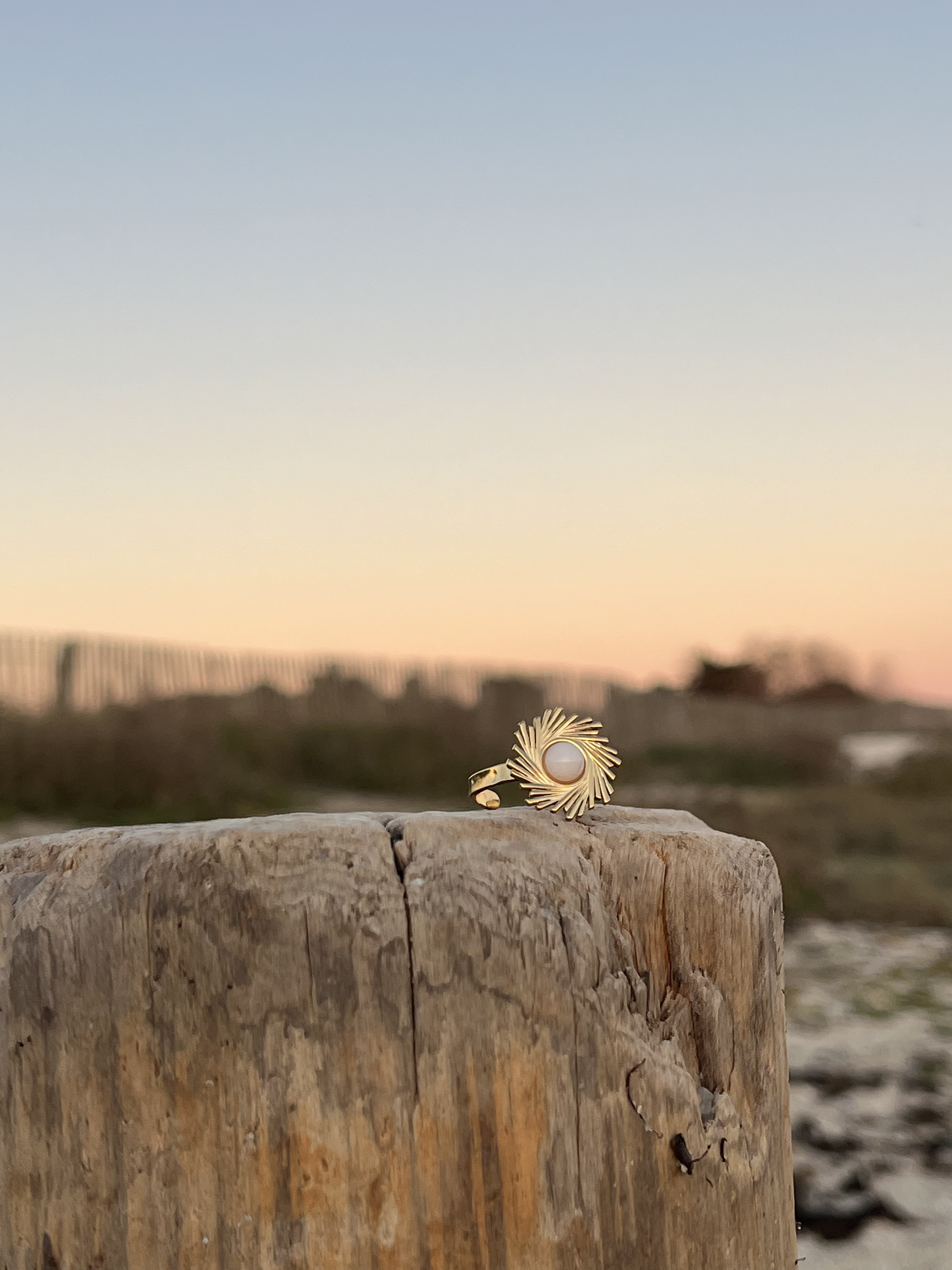 Bague Brume pierre blanche