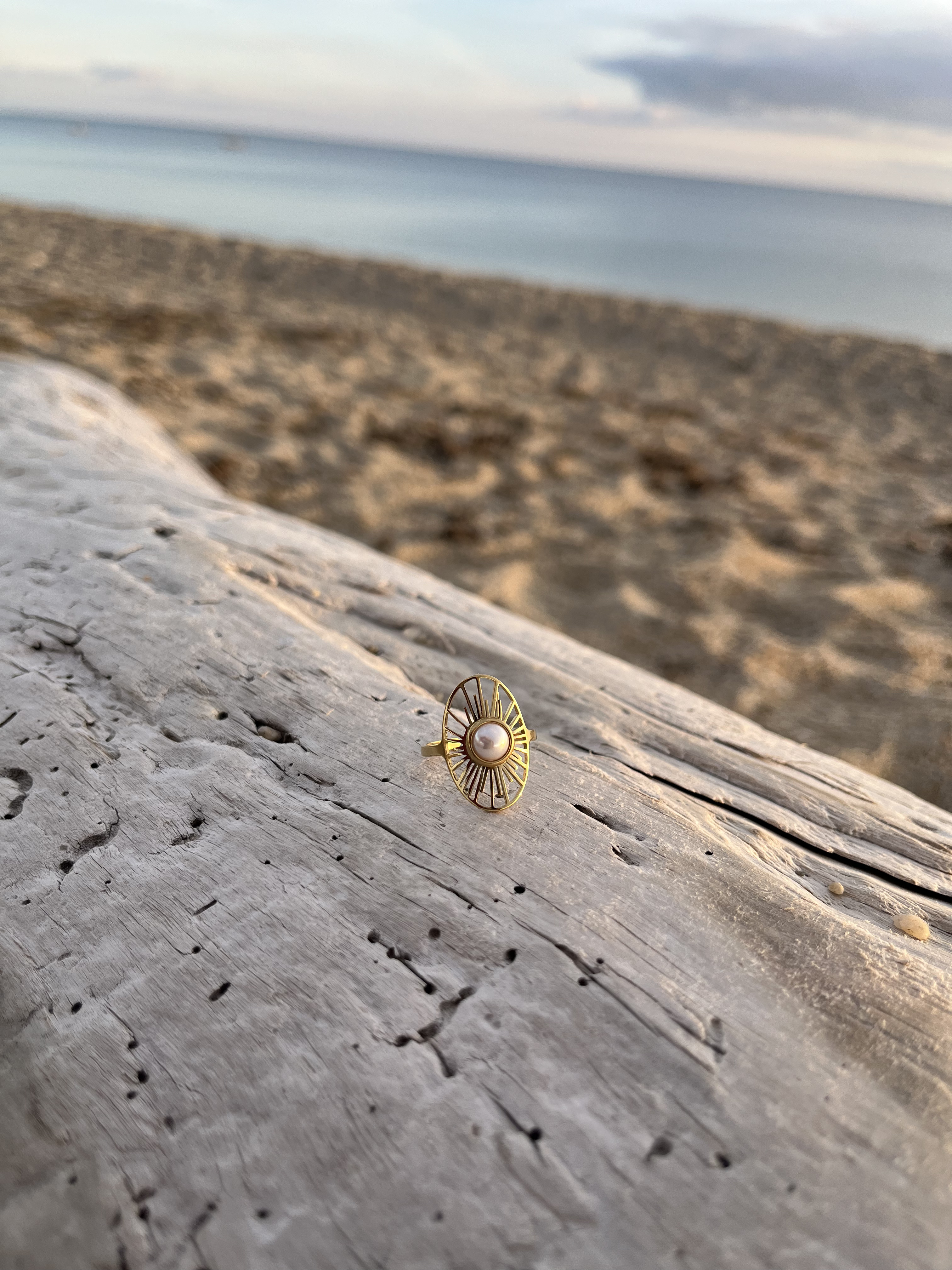 Bague Céleste perle