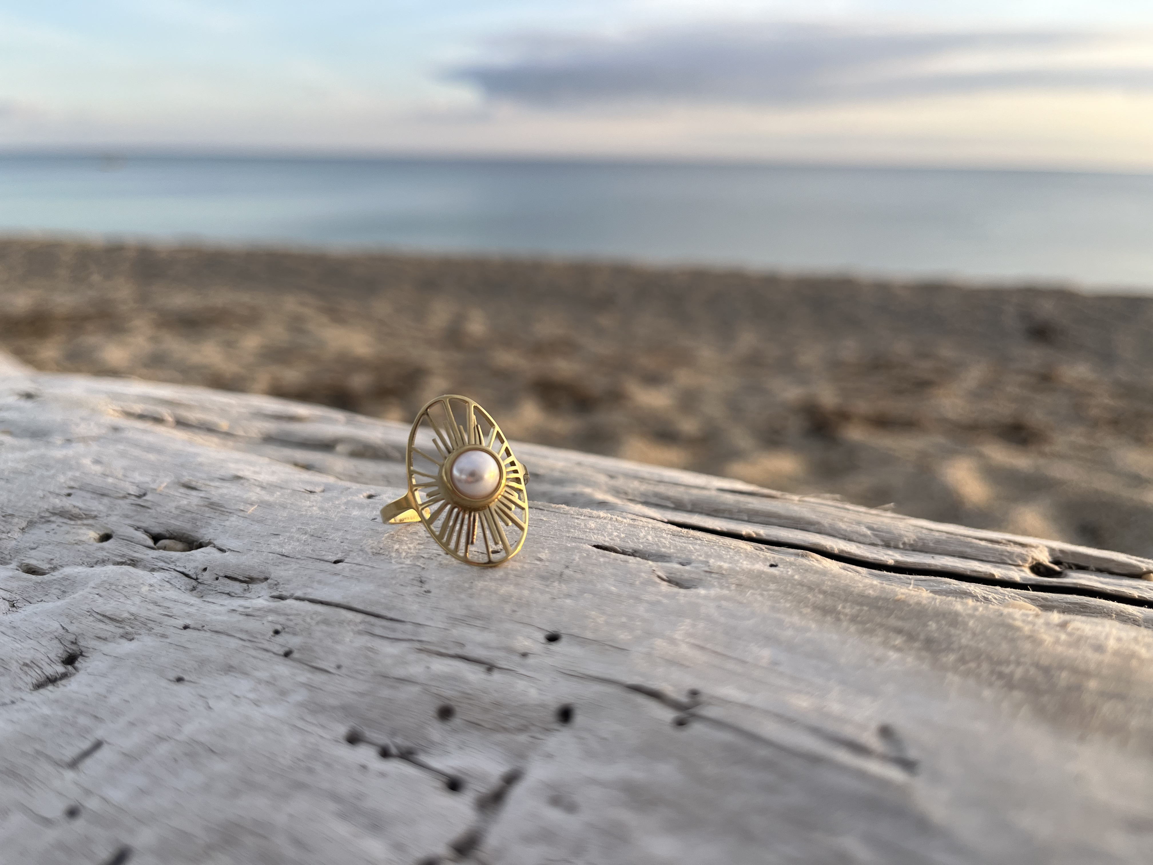 Bague Céleste perle