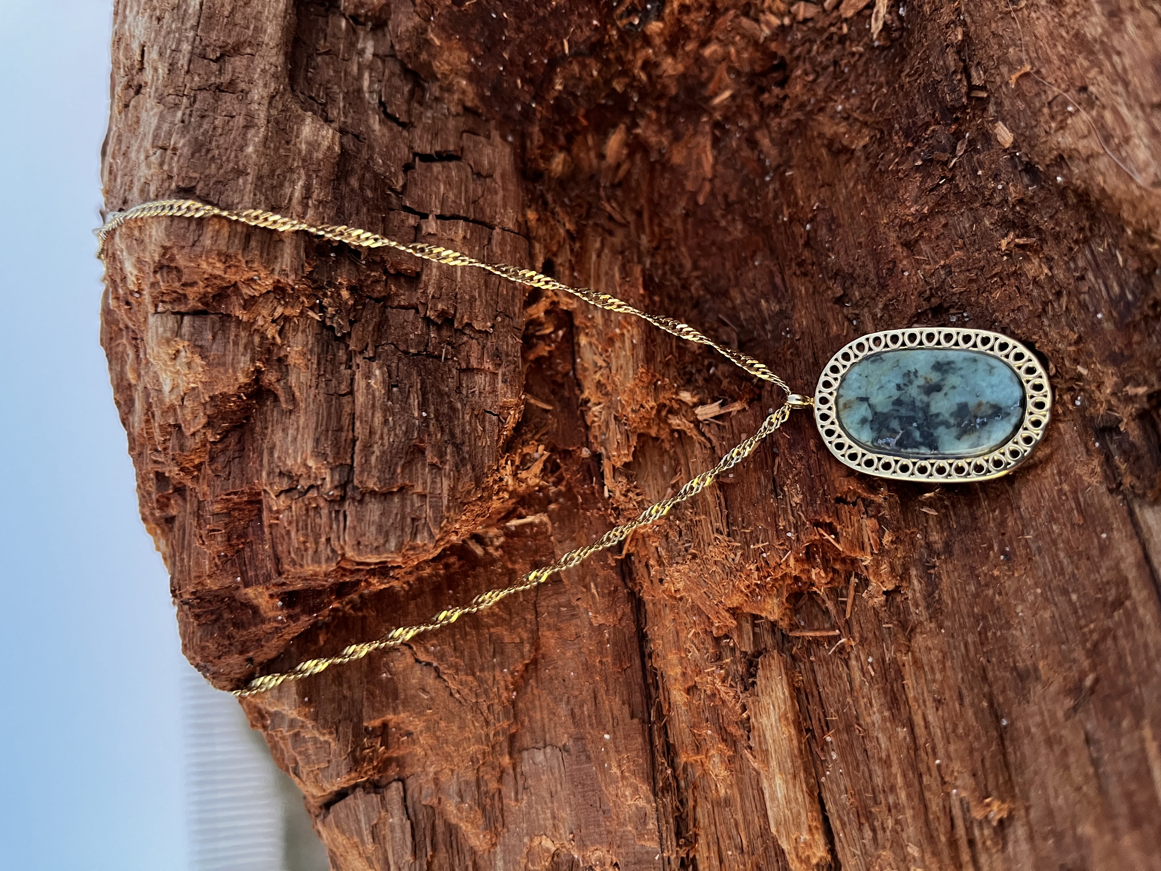 Collier Aqua turquoise verte