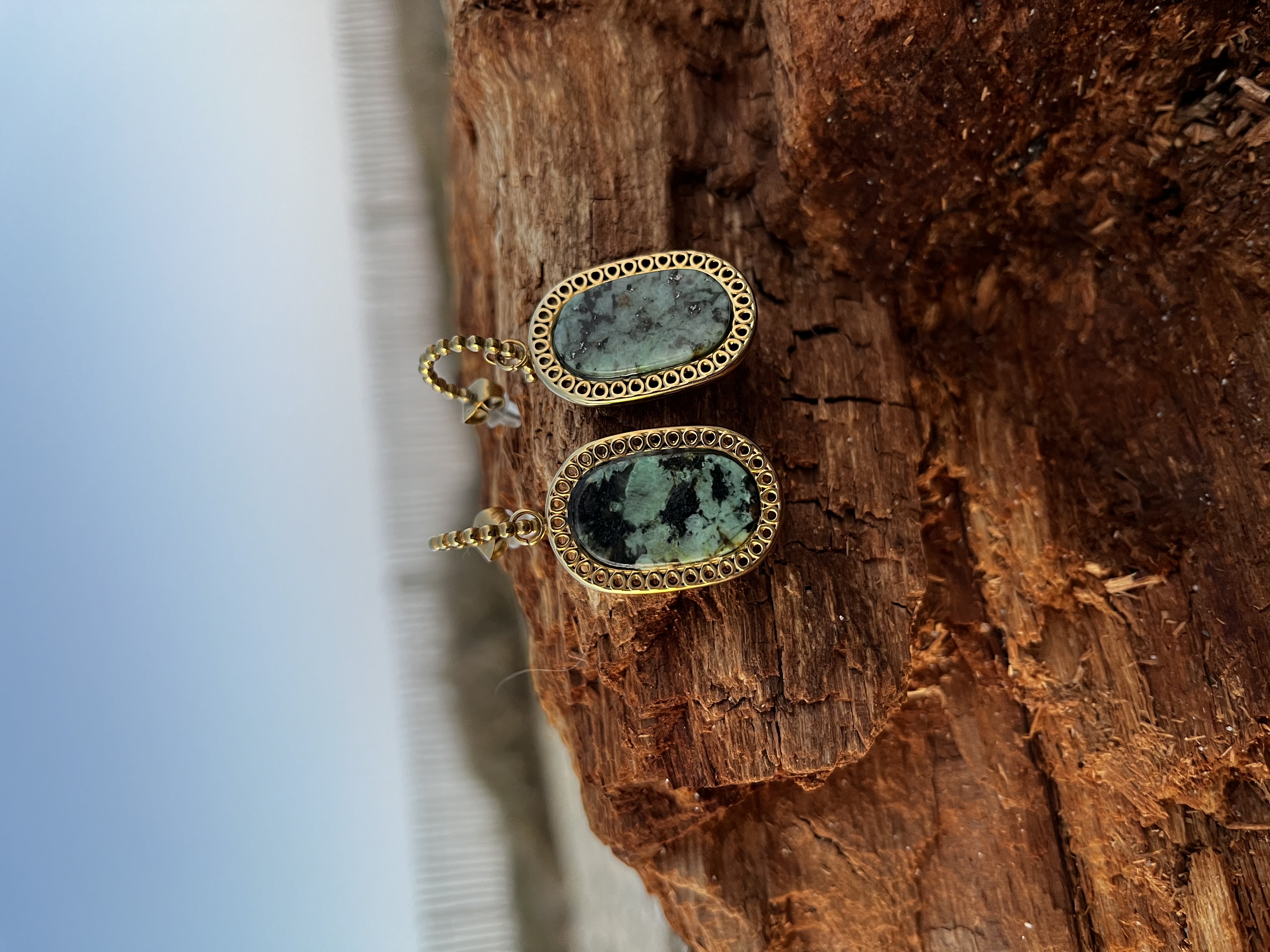 Boucles d’oreilles Aqua