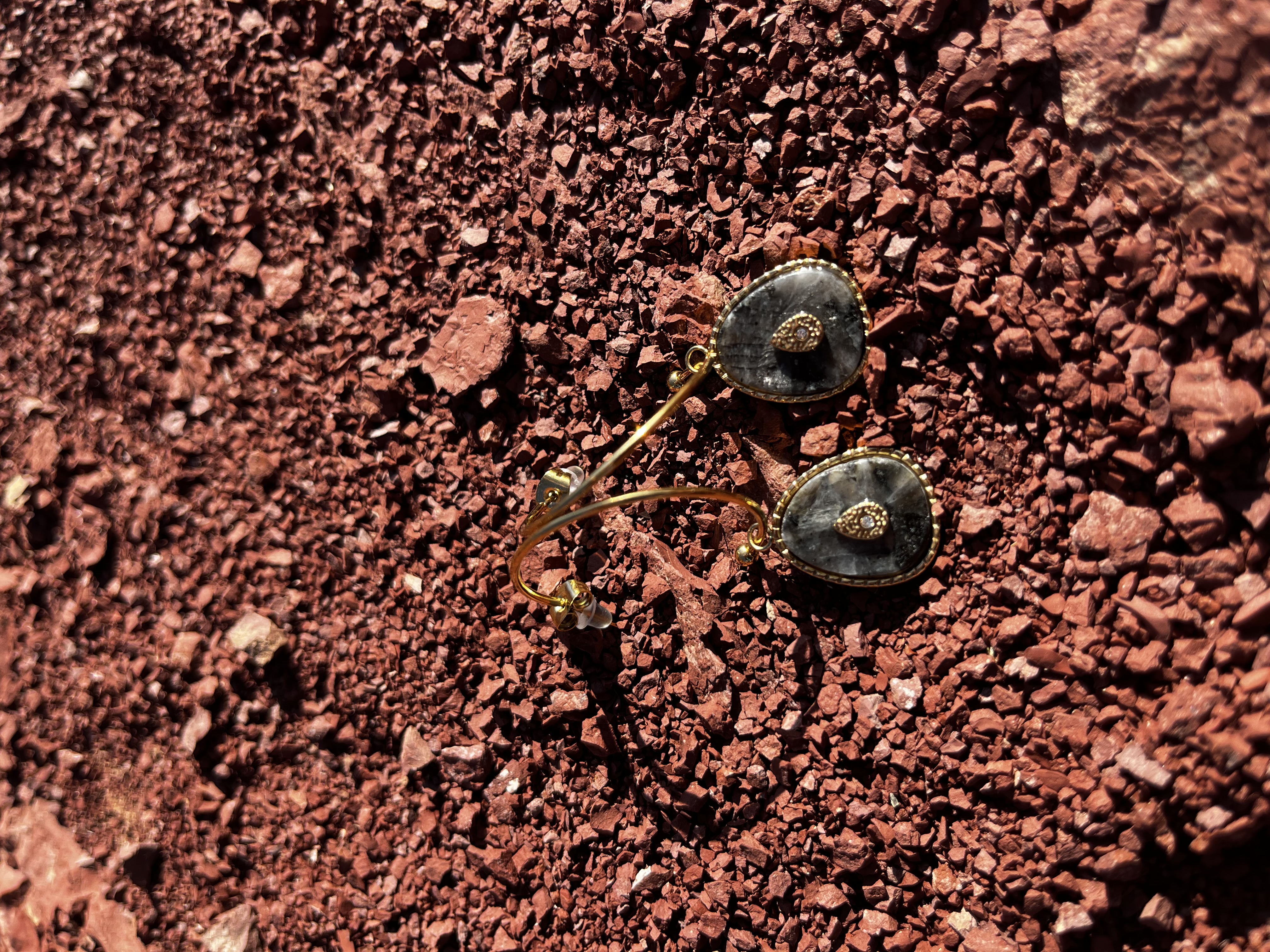 Créoles Aura labradorite