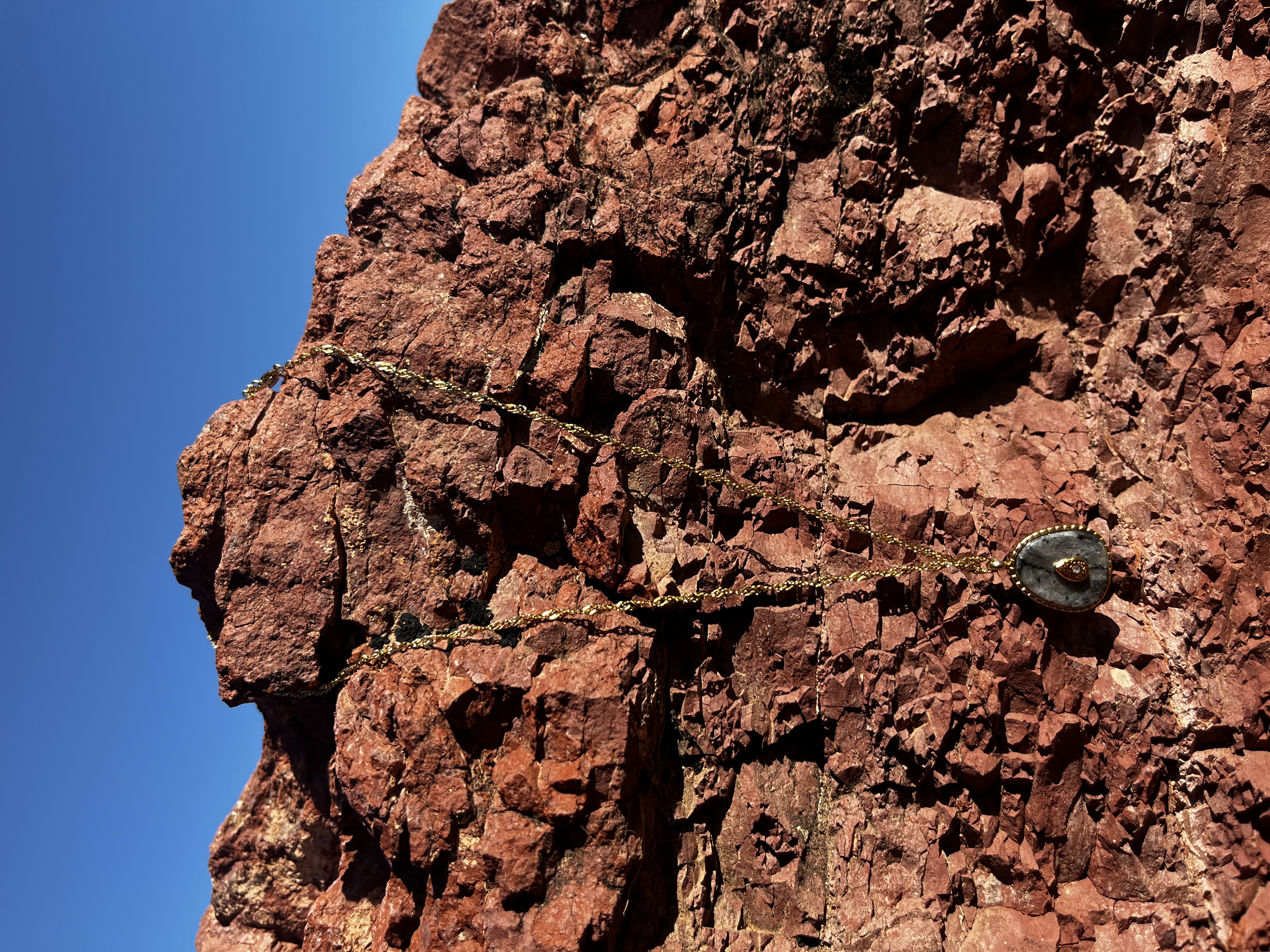 Collier Aura labradorite