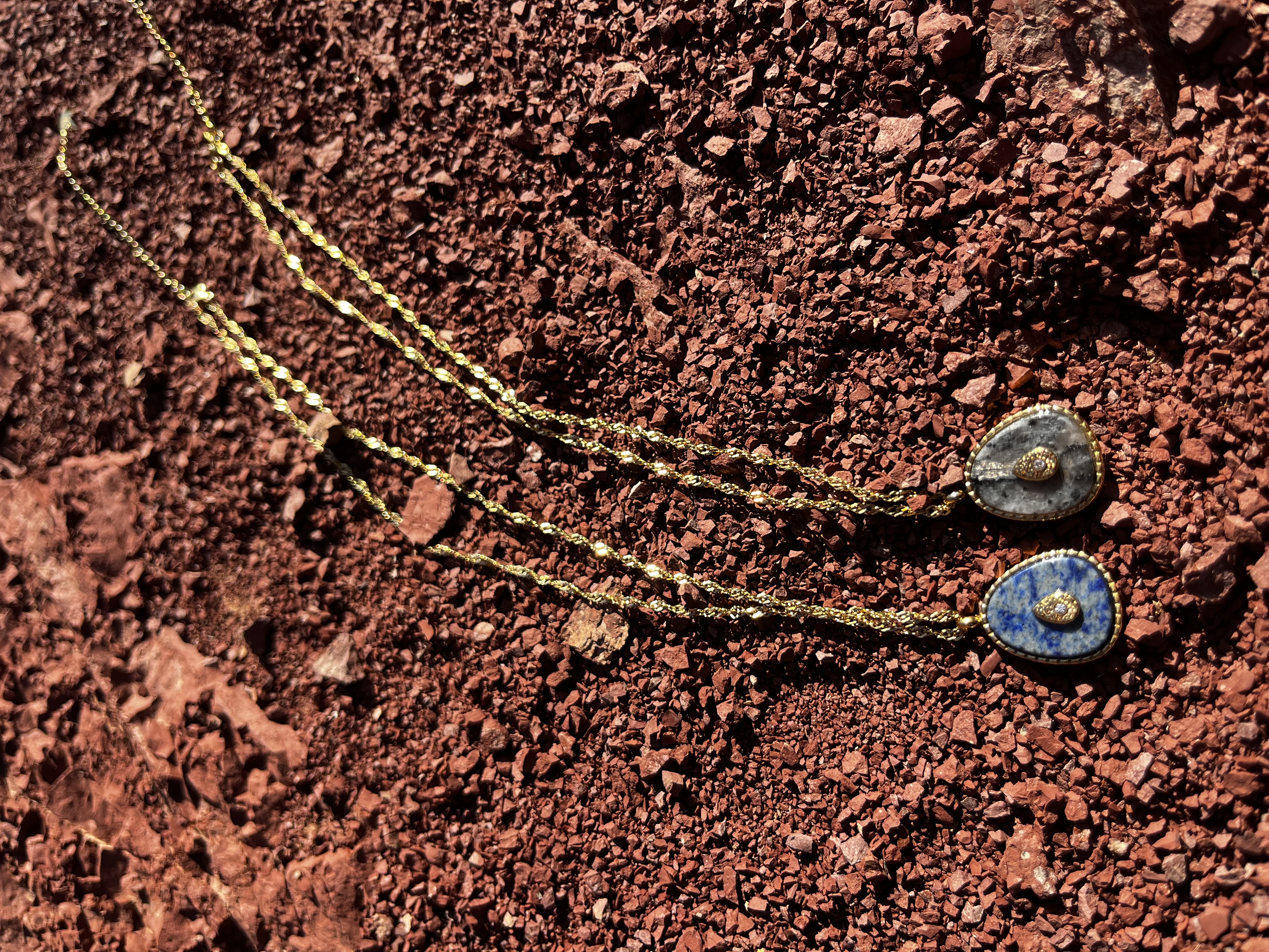 Collier Aura labradorite
