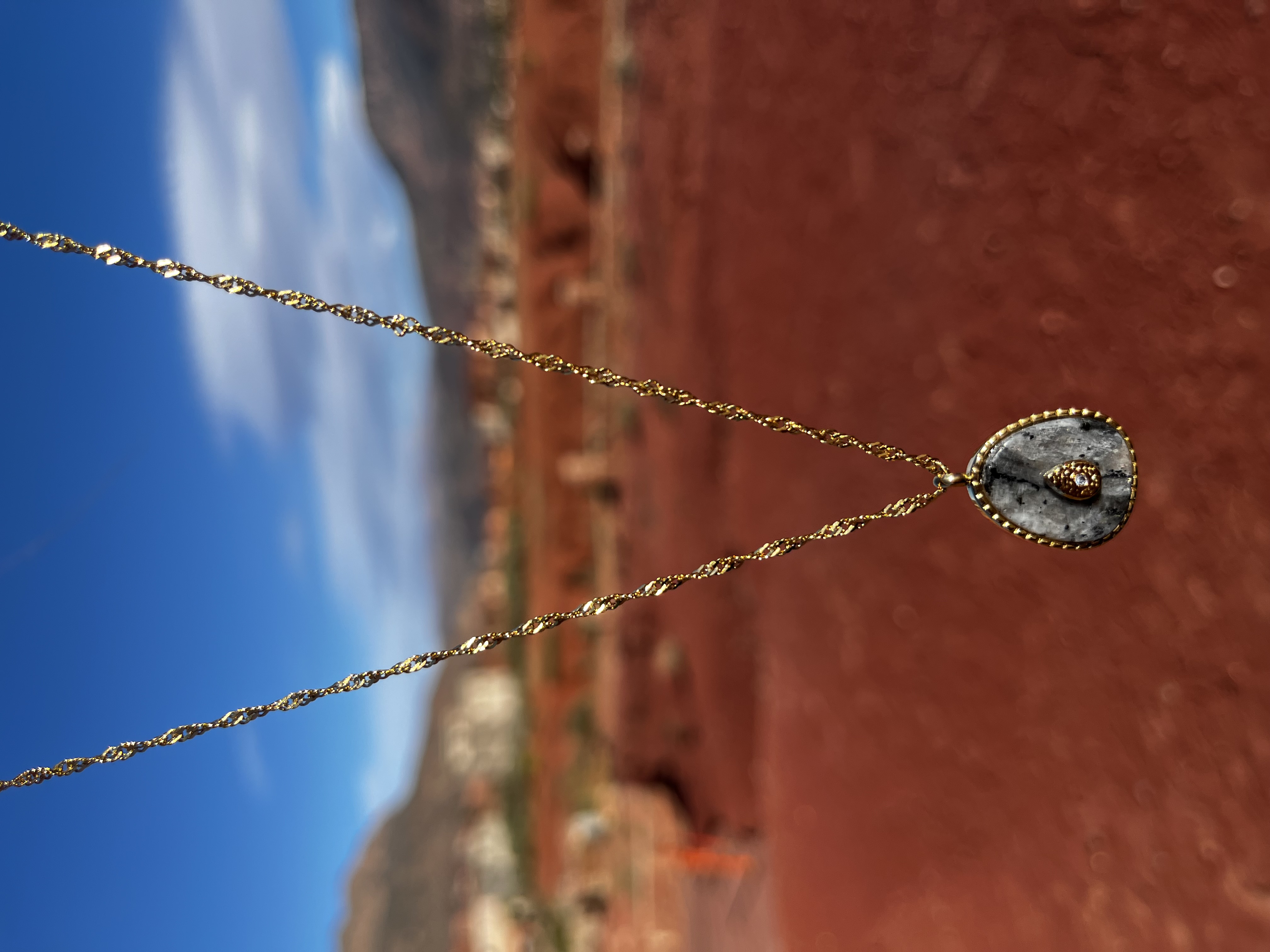 Collier Aura labradorite