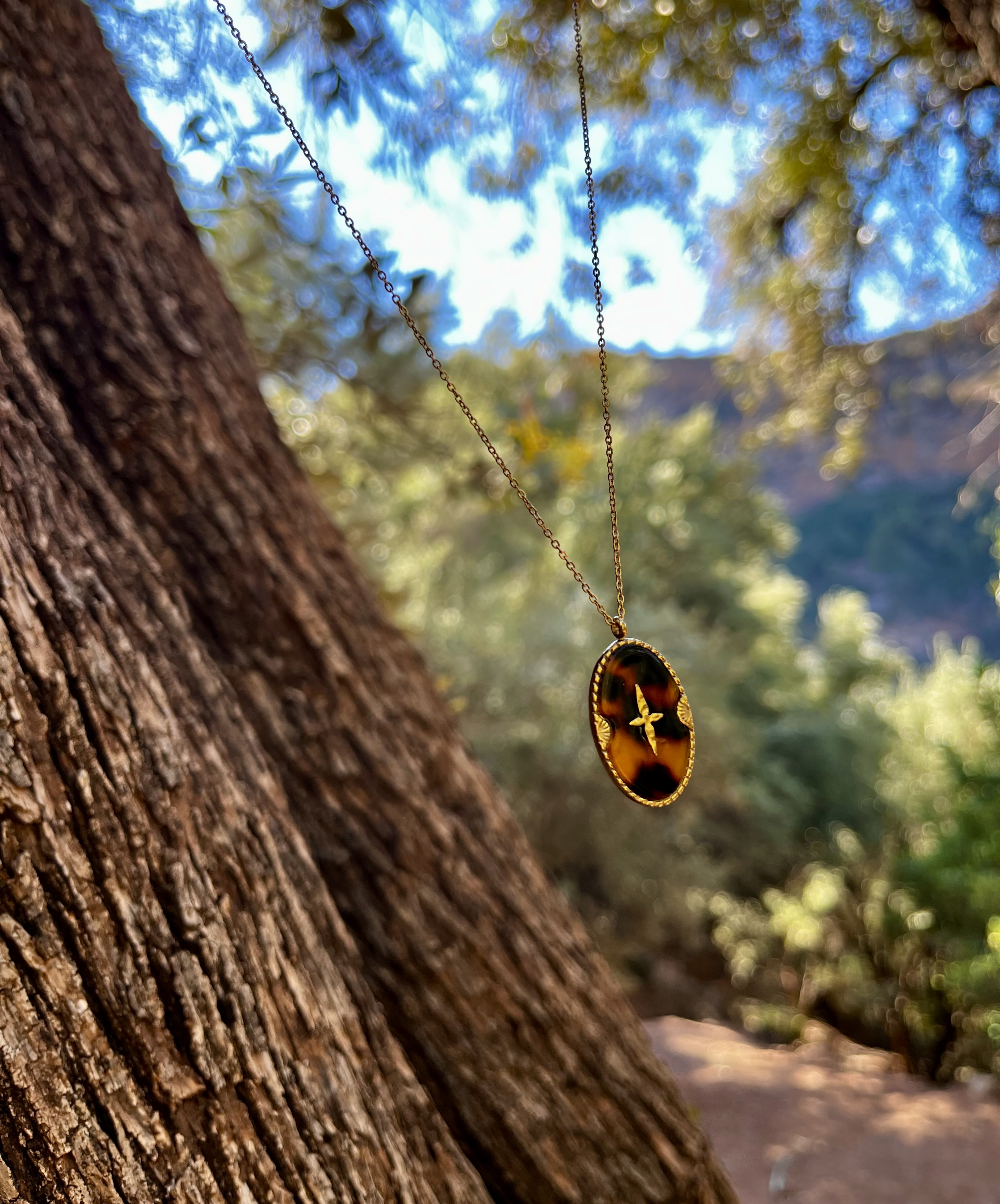 Collier Adara léopard