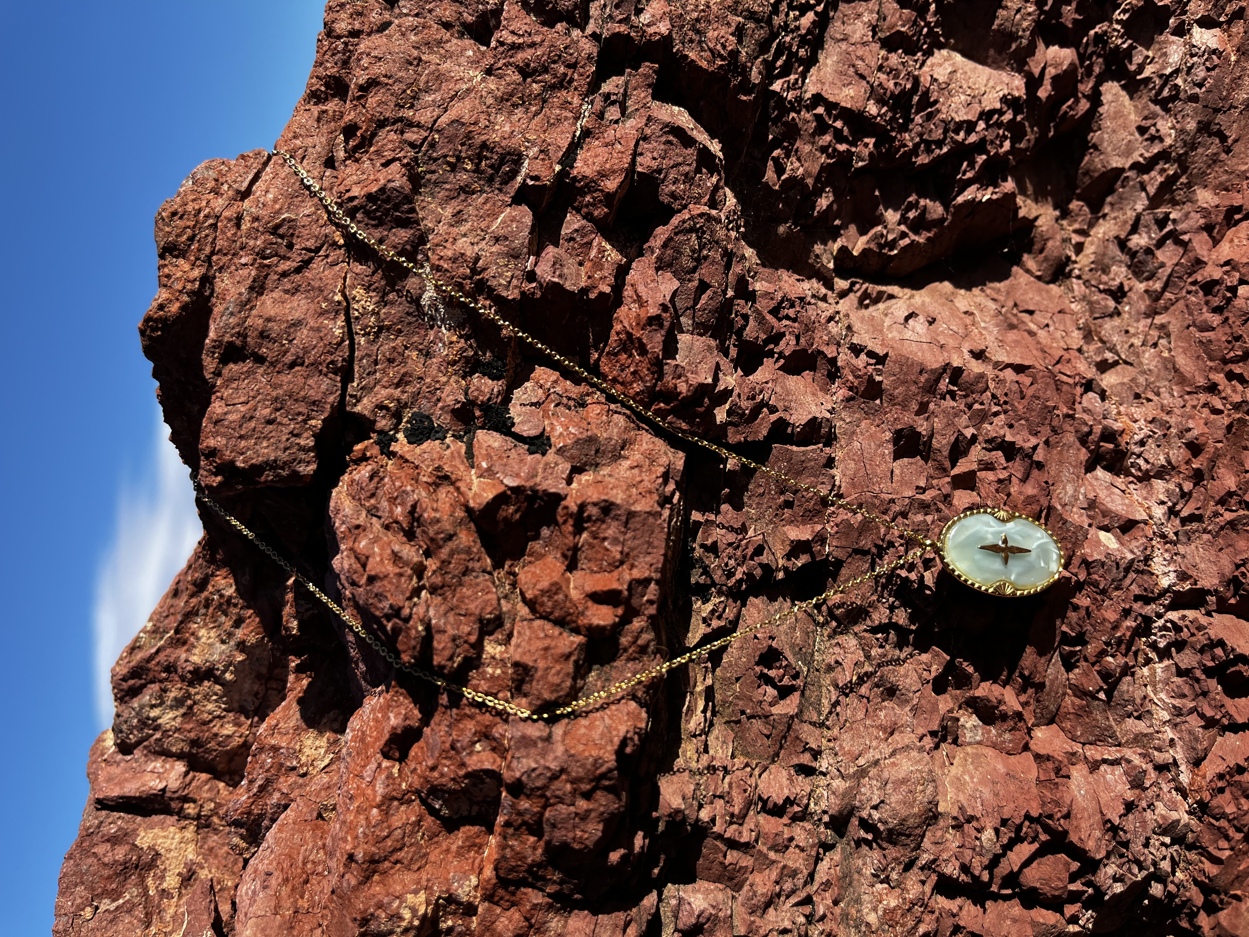 Collier Adara bleu clair