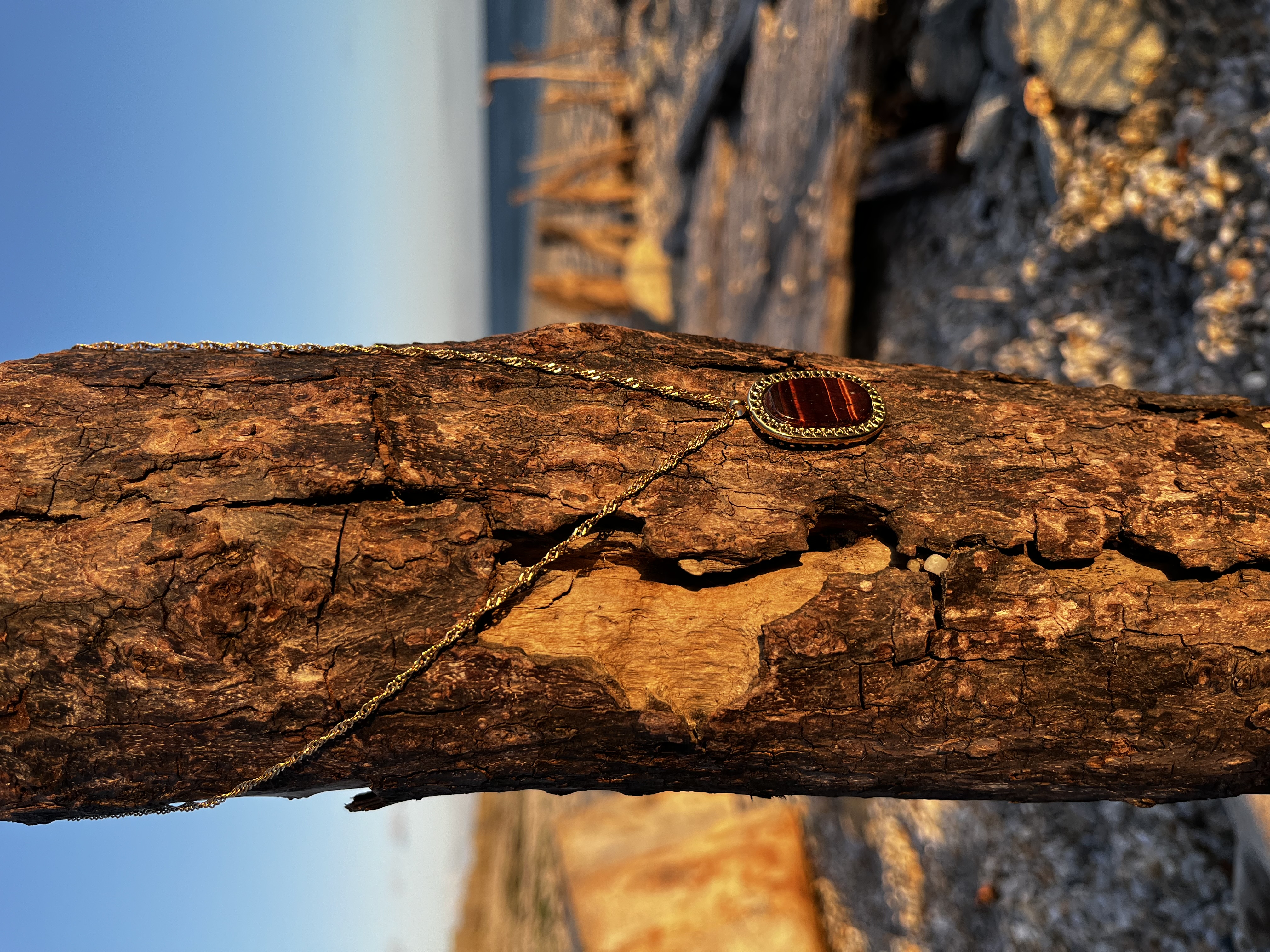 Collier Aqua œil de taureau