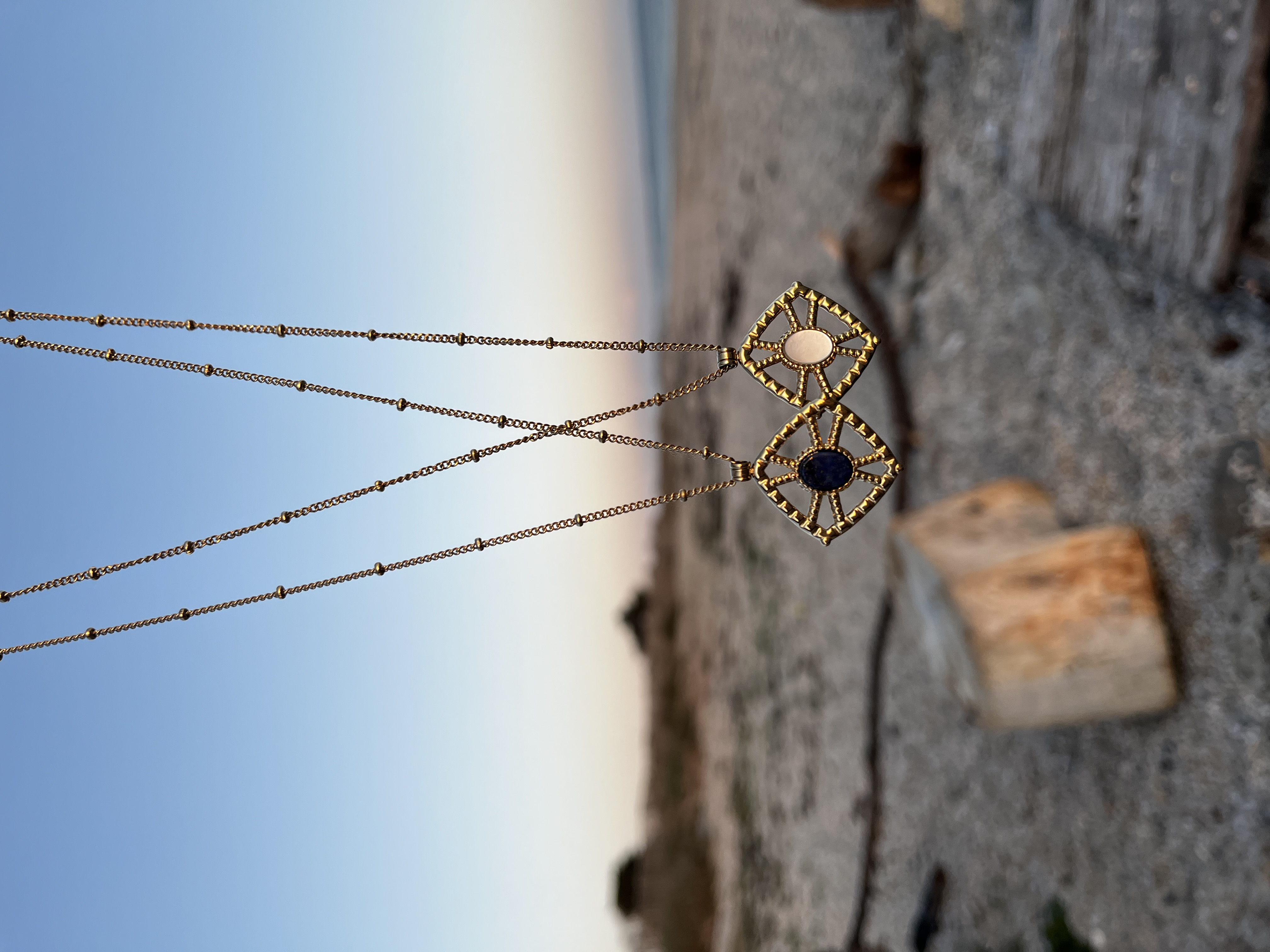 Collier Althéa lapis lazuli