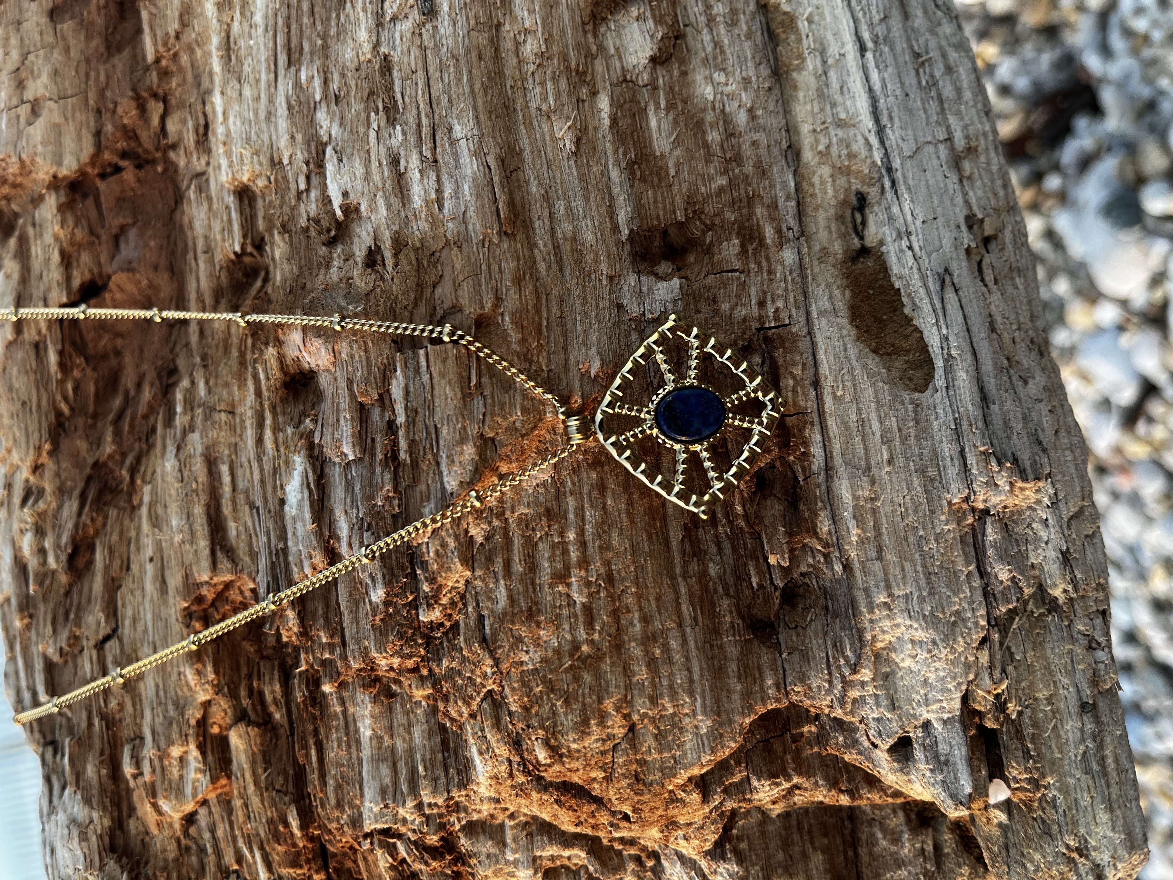 Collier Althéa lapis lazuli