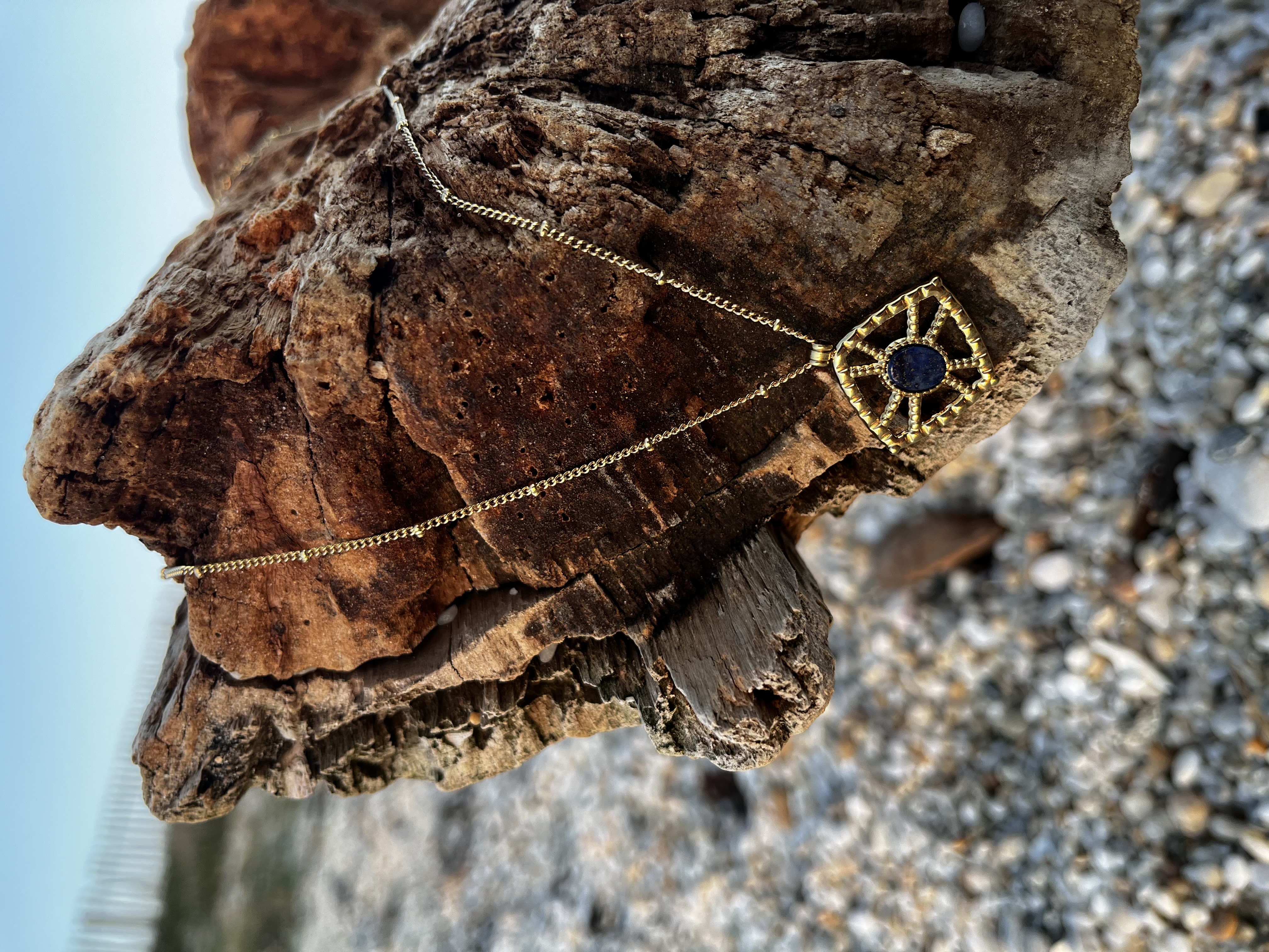 Collier Althéa lapis lazuli