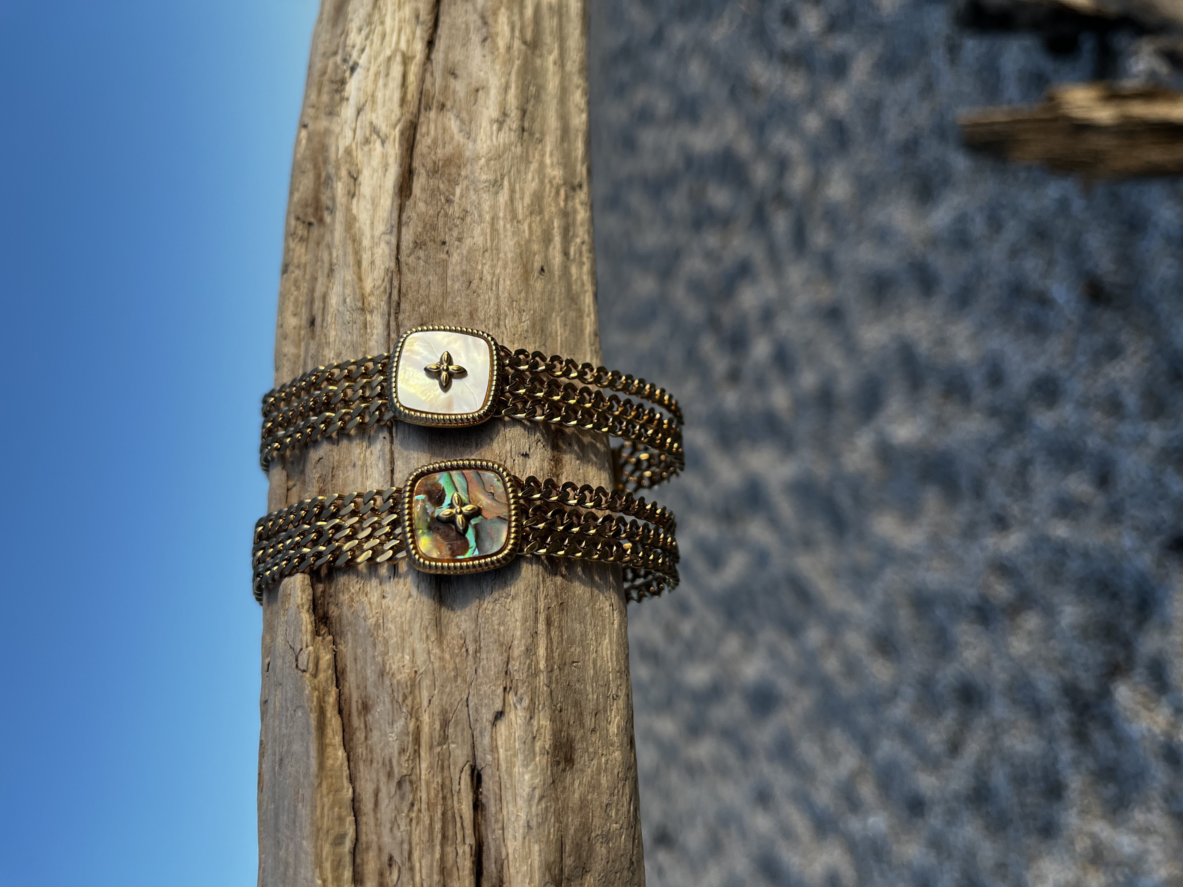 Bracelet Présage nacre blanche