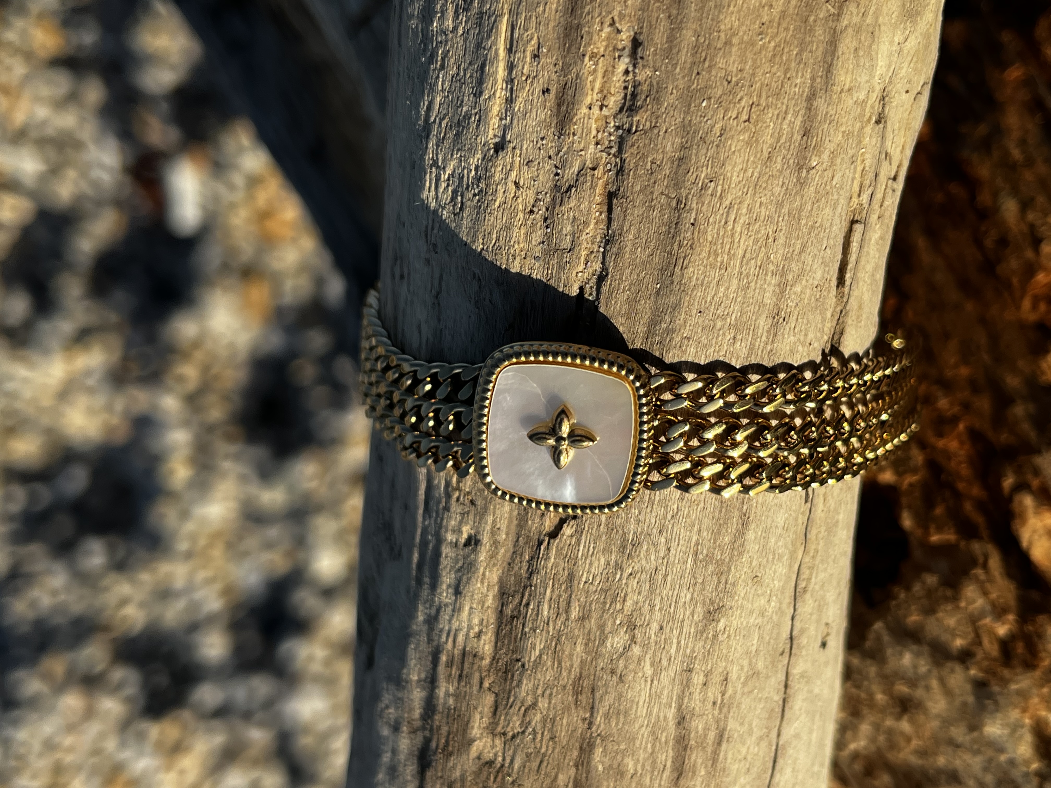 Bracelet Présage nacre blanche