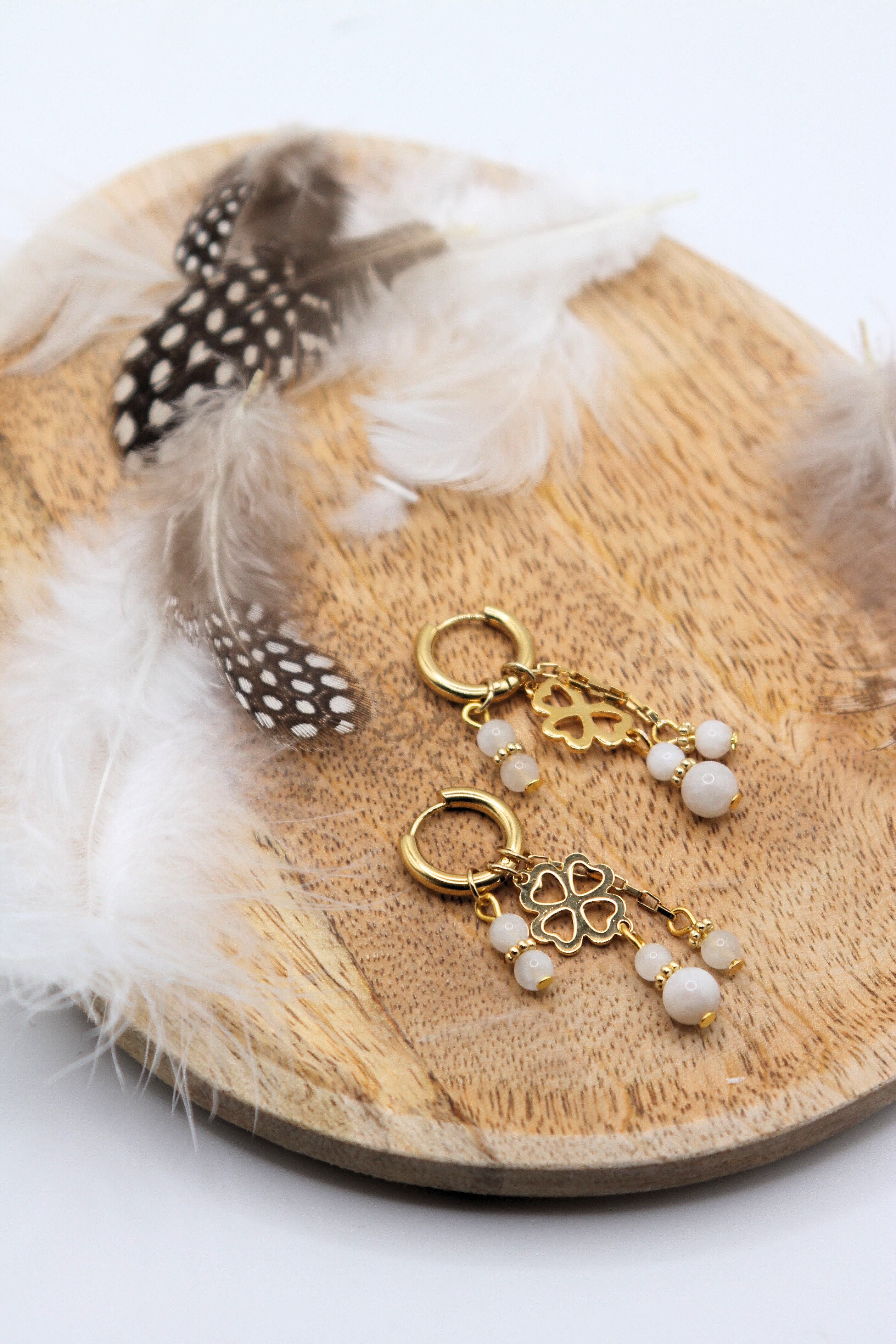 Créoles Interchangeables Pierre de Lune