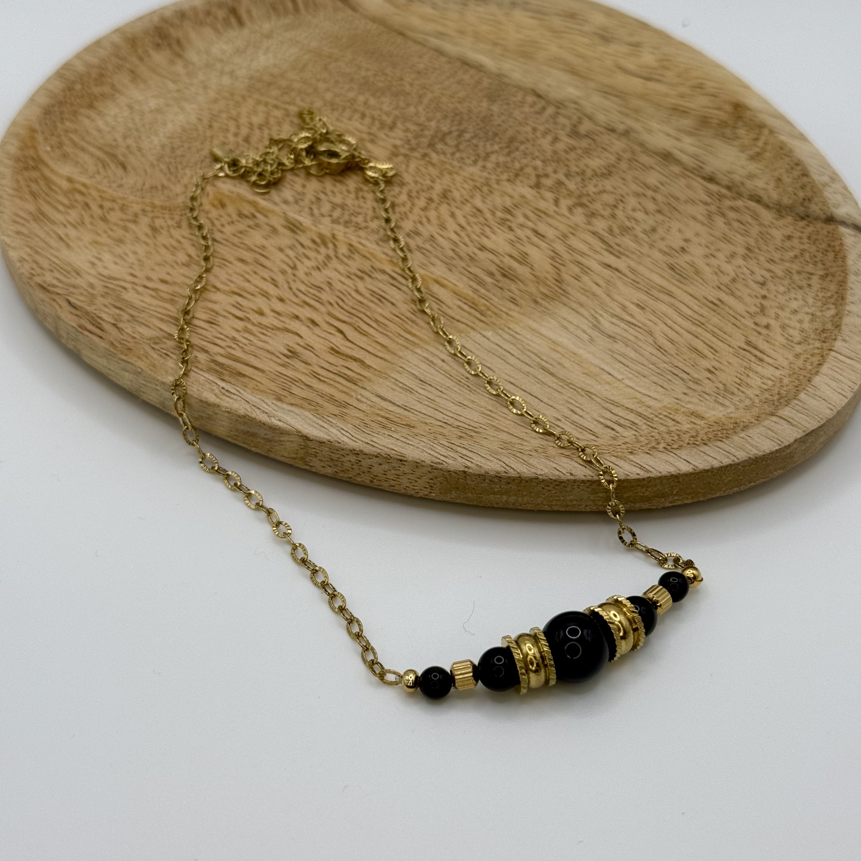 Collier en Obsidienne