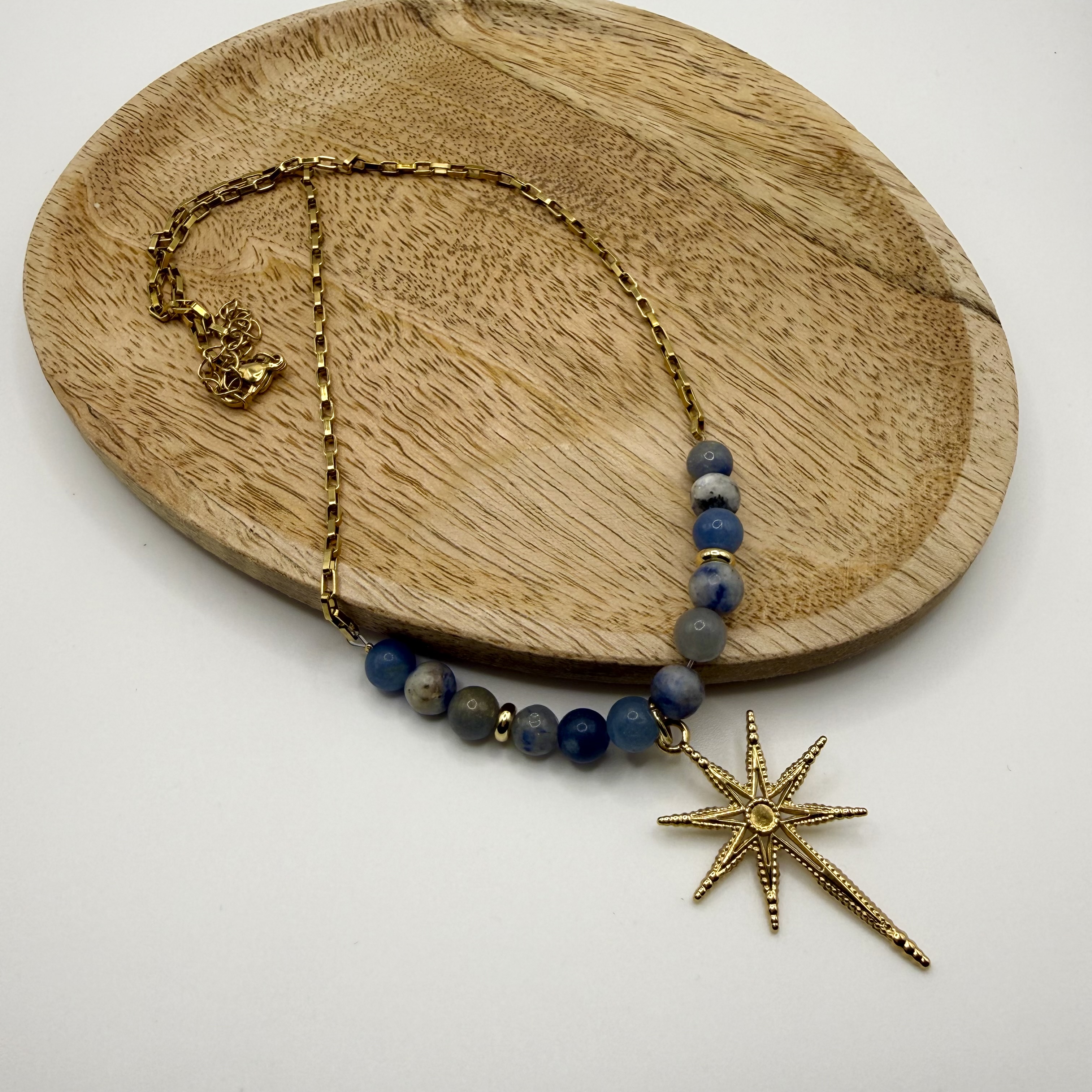 Collier en Sodalite