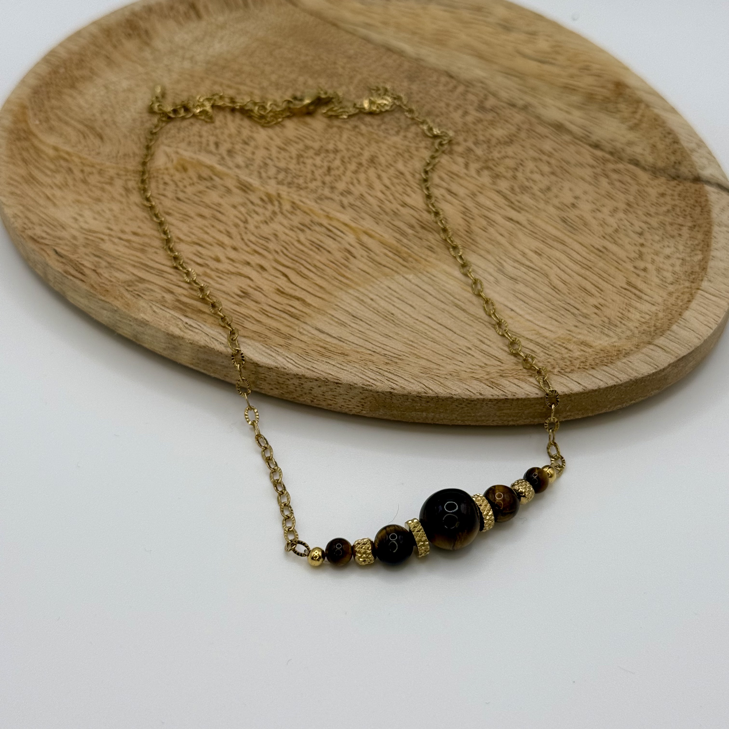 Collier en Oeil de Tigre