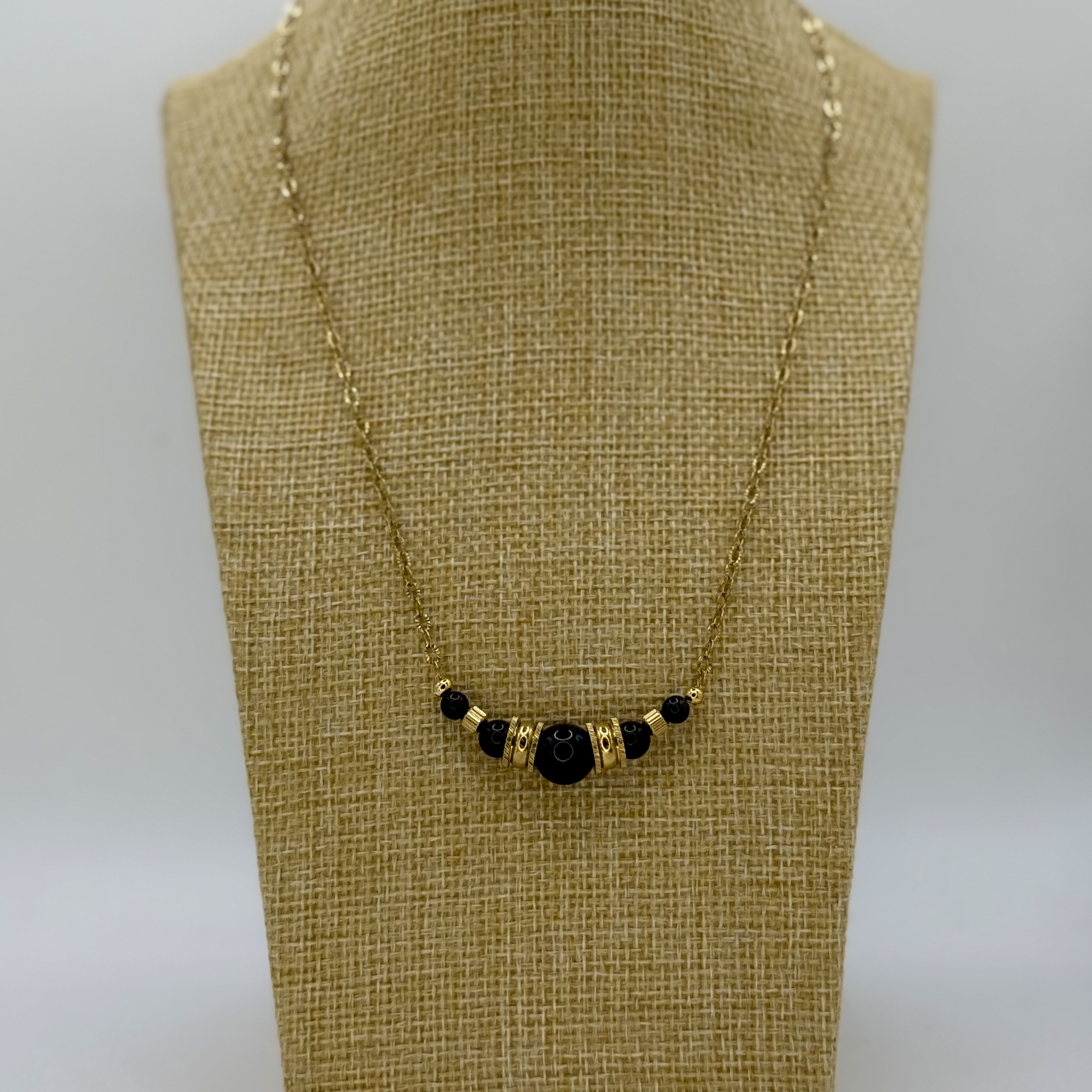 Collier en Obsidienne