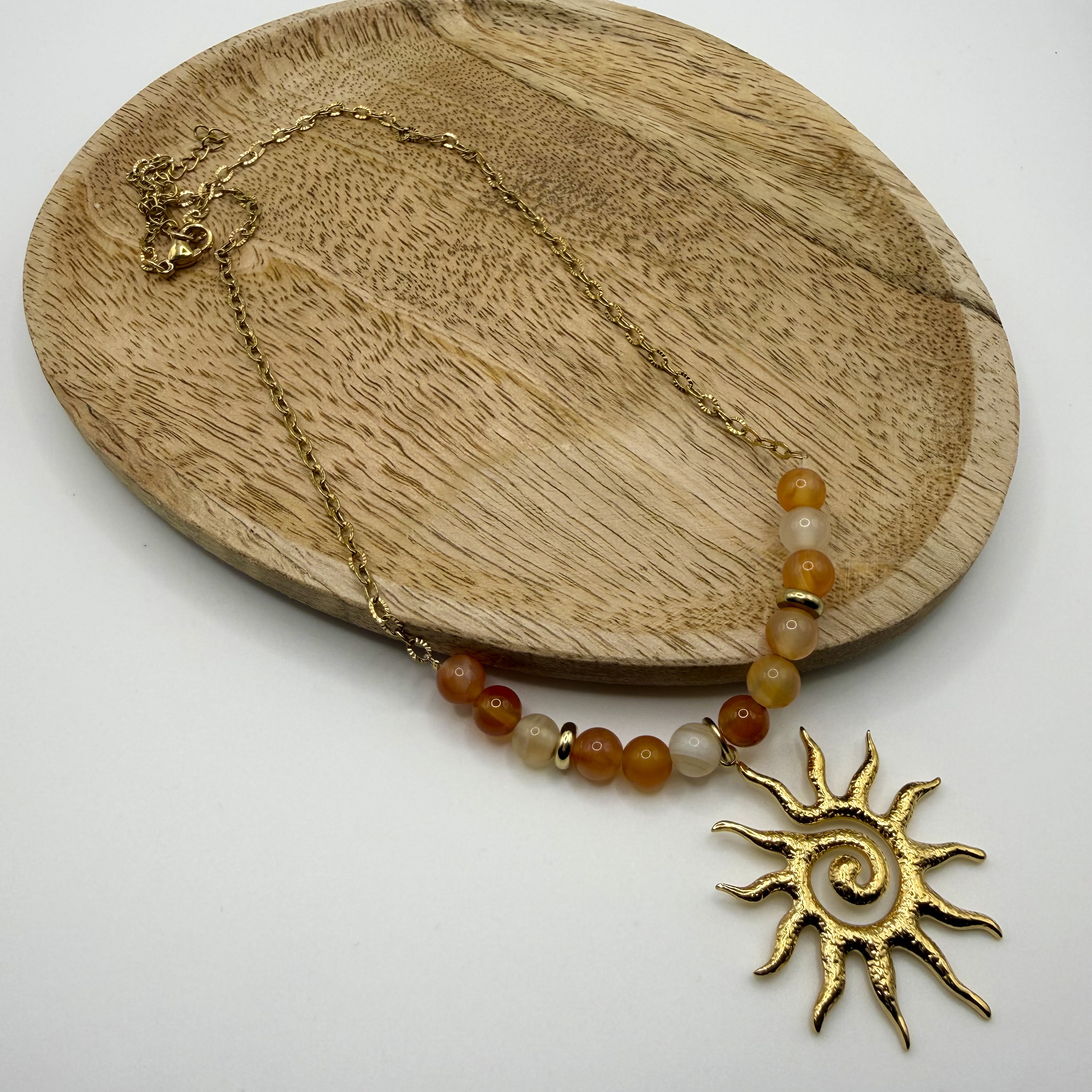 Collier en Cornaline