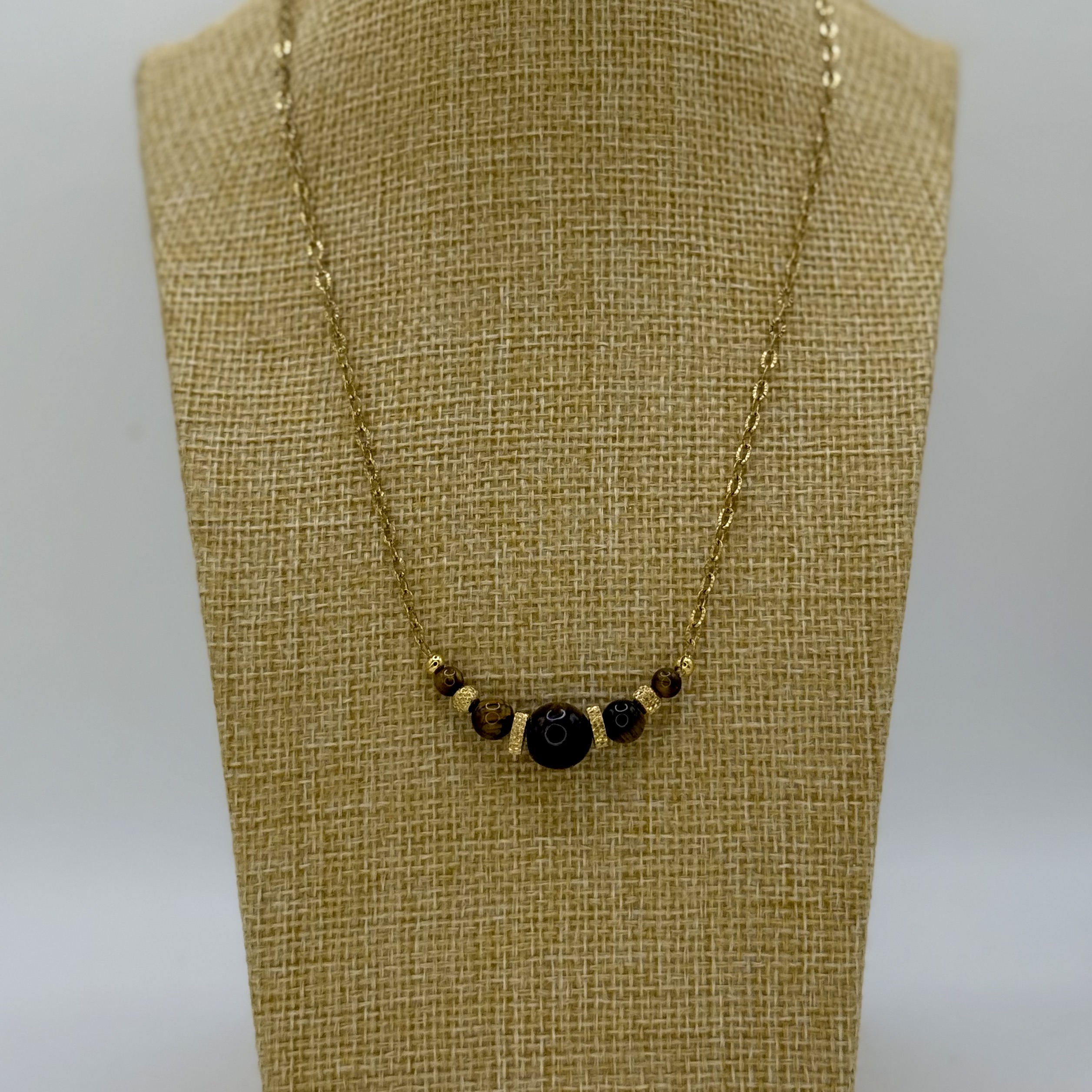 Collier en Oeil de Tigre