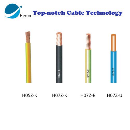 Heron Fire-Resistant LSZH Wires: H05Z-K / H07Z-K / H07Z-R / H07Z-U 