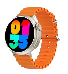 Smart watch 2023 Ultra Series 1.53 inch Wireless Charge Orange Colour Unisex Fitness Bracelet IOS Android Phone